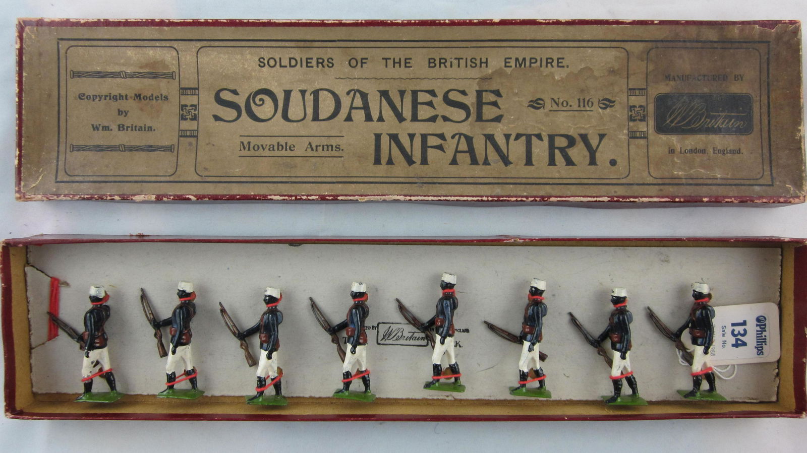 Britains Set #116 Pre-War Soudanese Infantry. (1 of 1)