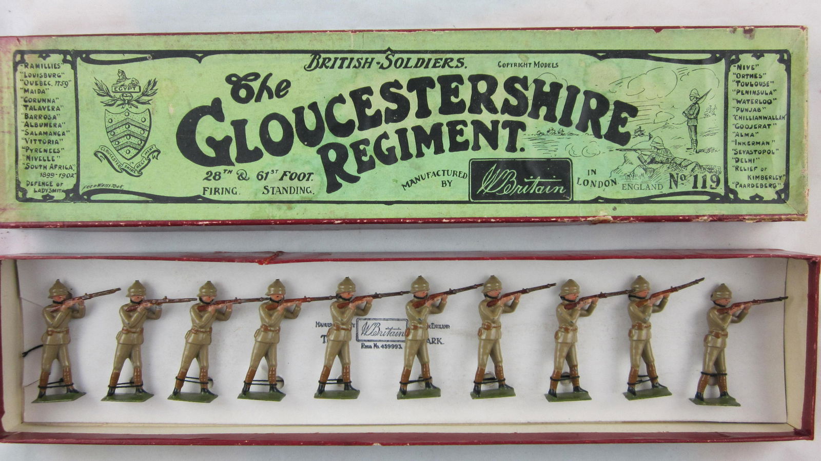 Britains Set #119 Gloucestershire Regiment. (1 of 1)