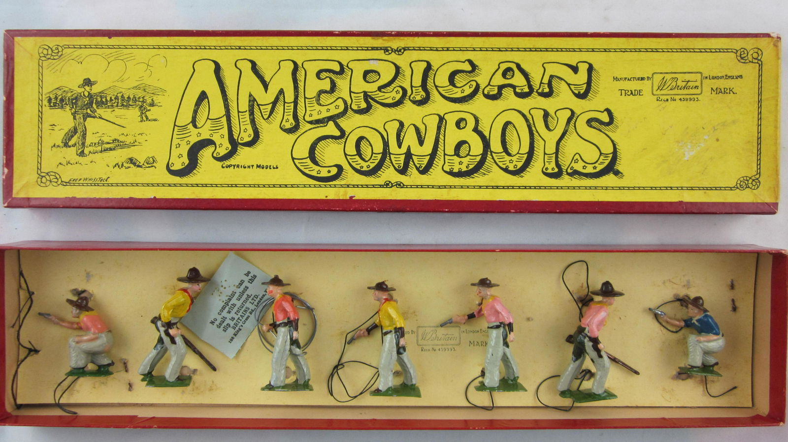Britains Set #183 Postwar American Cowboys. (1 of 1)