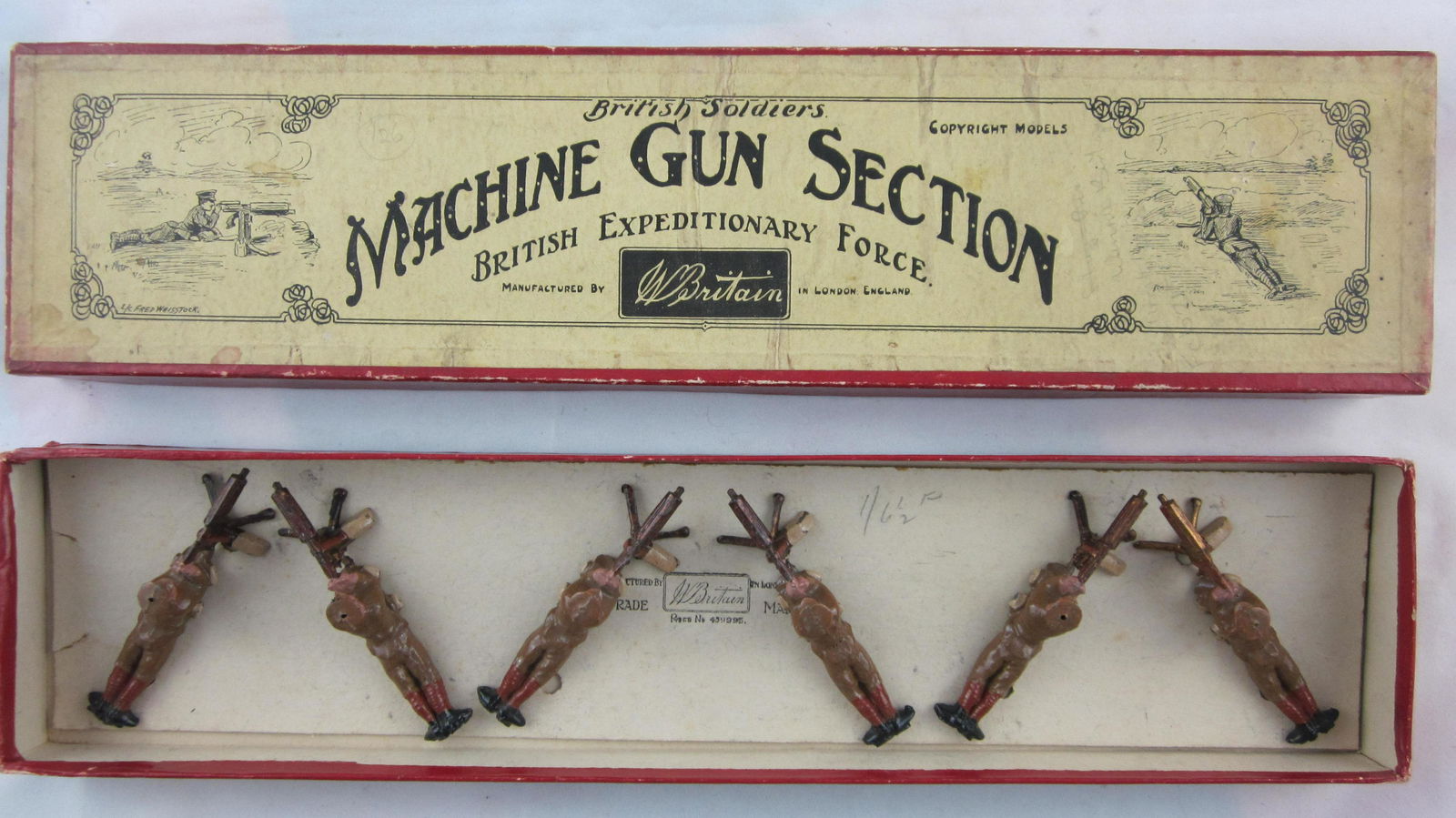 Britains Set #194 British Machine Gunners. (1 of 1)