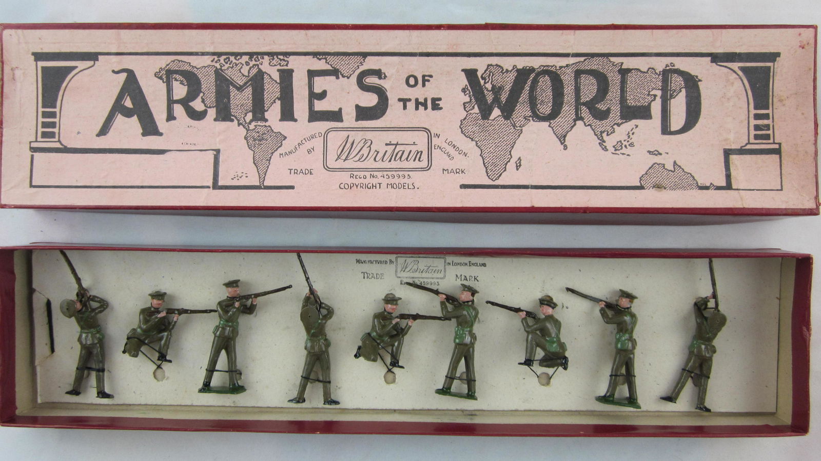 Britains Set 1260 British Infantry Firing Poses. (1 of 1)