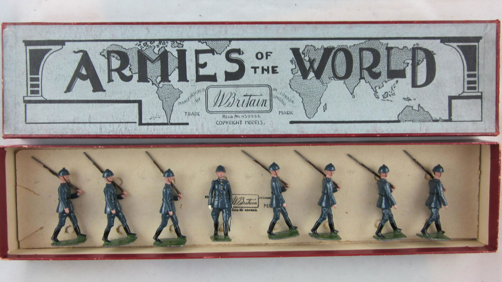 Britains Set #1856 Polish Infantry At Slope. (1 of 1)