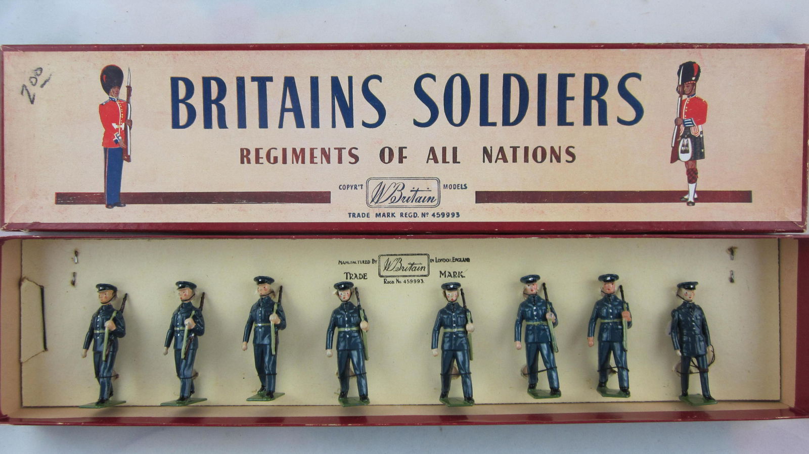 Britains Set #2044 U.S. Air Corps Slung Rifles. (1 of 1)