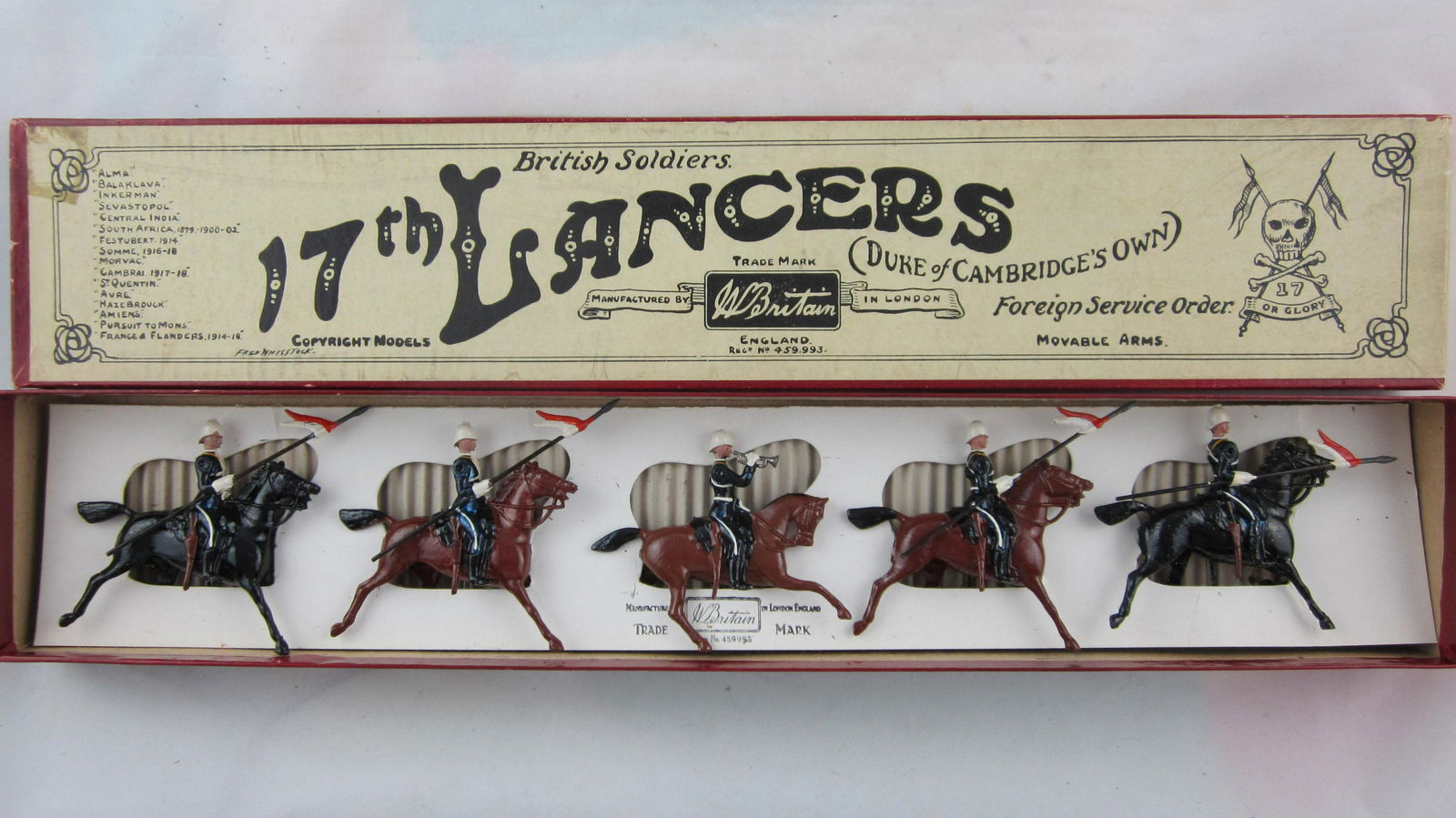 Britains Boxed Set #81, 17th Lancers. (1 of 1)