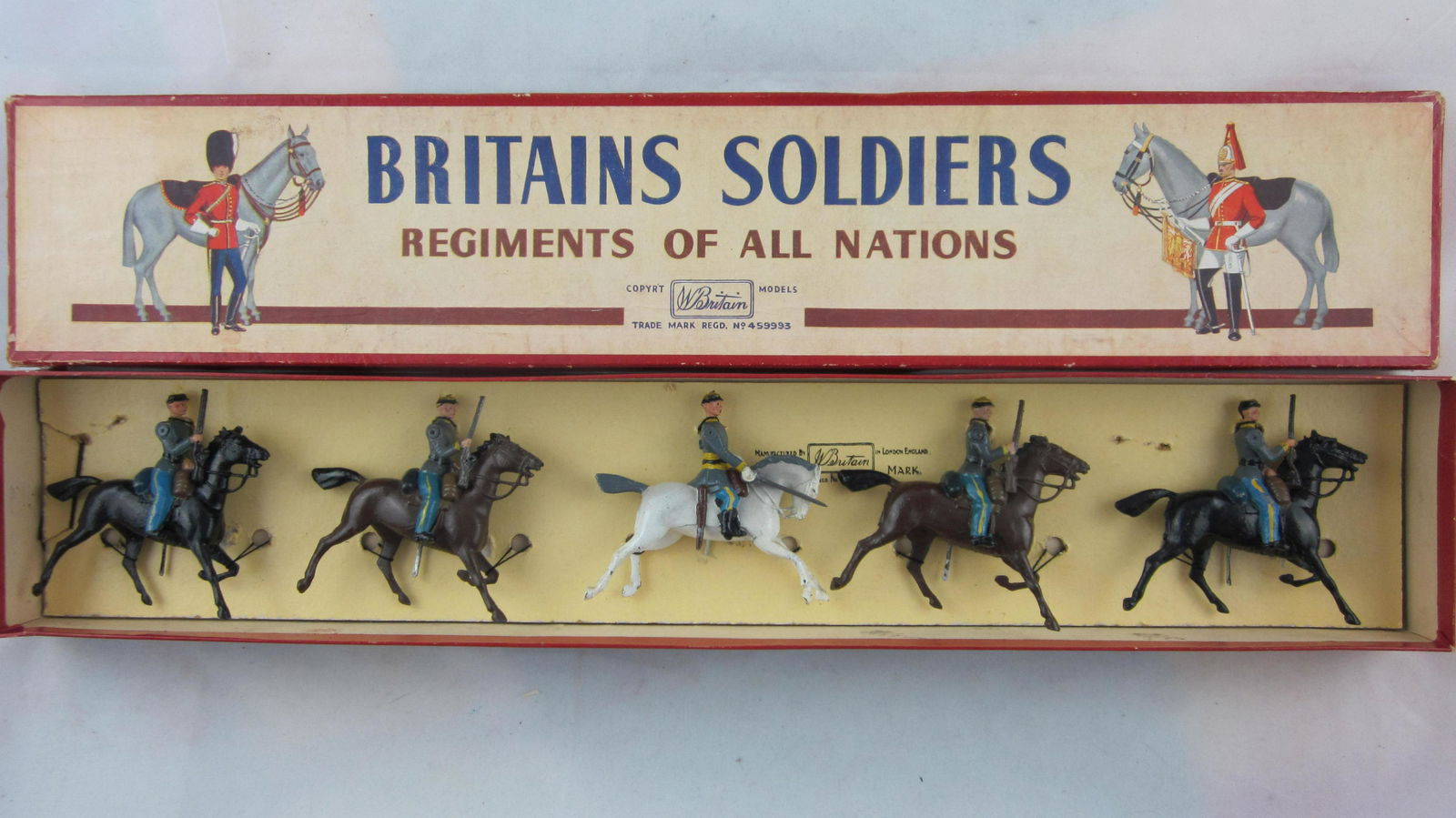Britains Set #2055 Confederate Cavalry. (1 of 1)