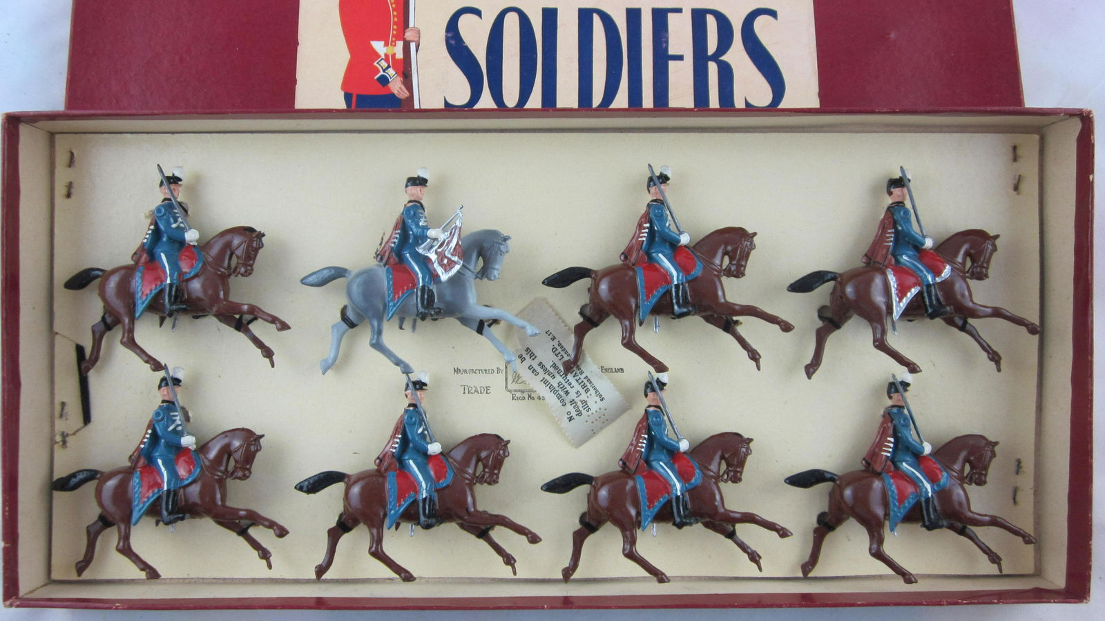Britains Set #2018 Mounted Danish Hussars. (1 of 1)