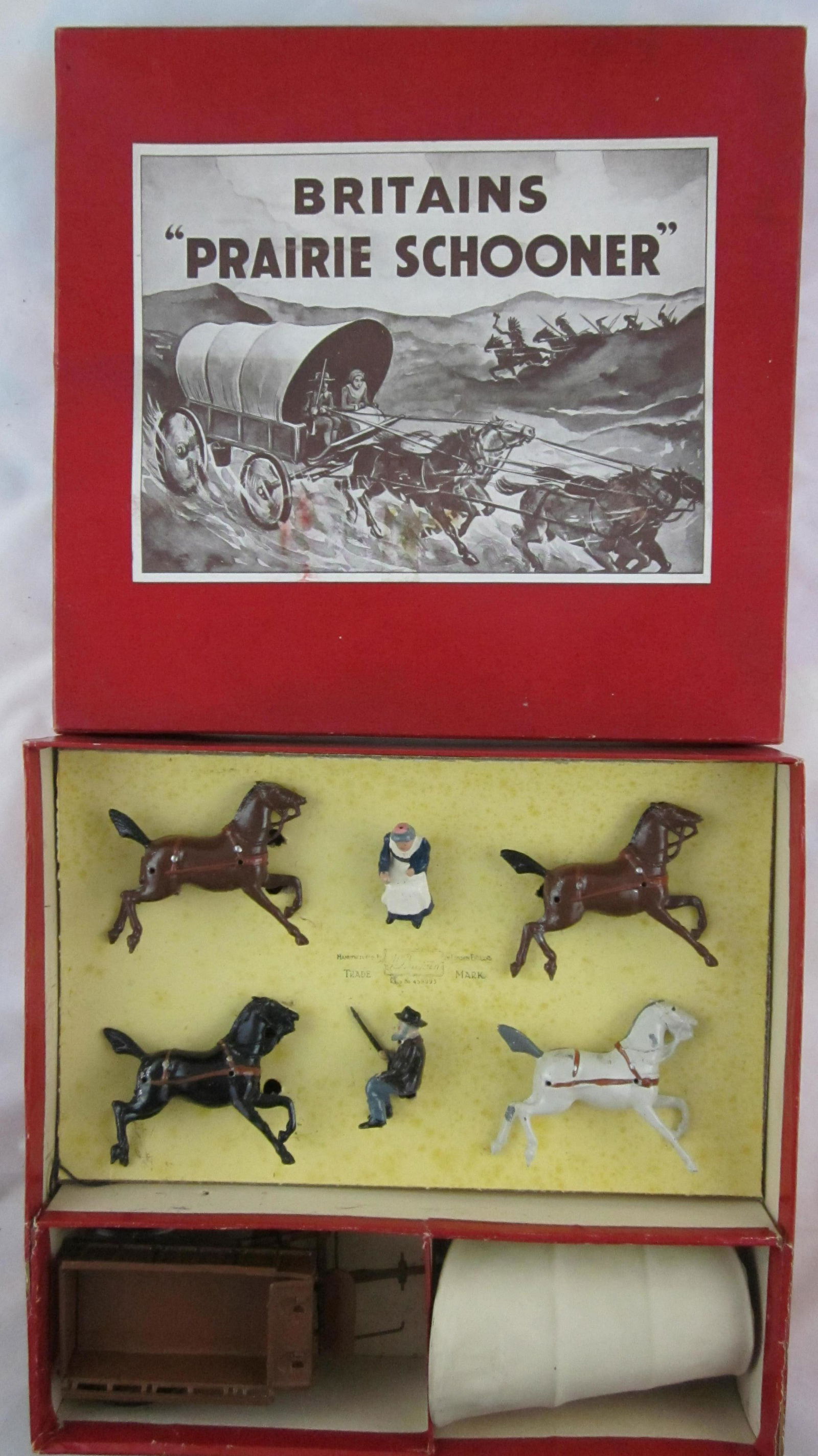 Britains Set #2034 Prairie Schooner In Brown. (1 of 1)