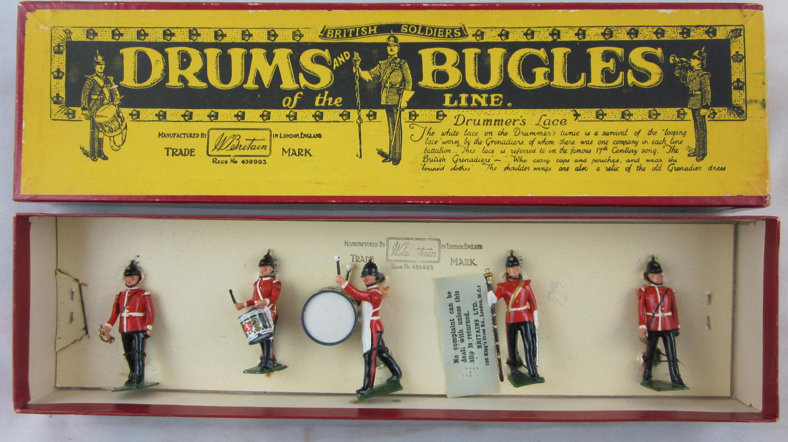 Britains Set #30 Line Infantry Drums & Bugles. (1 of 1)