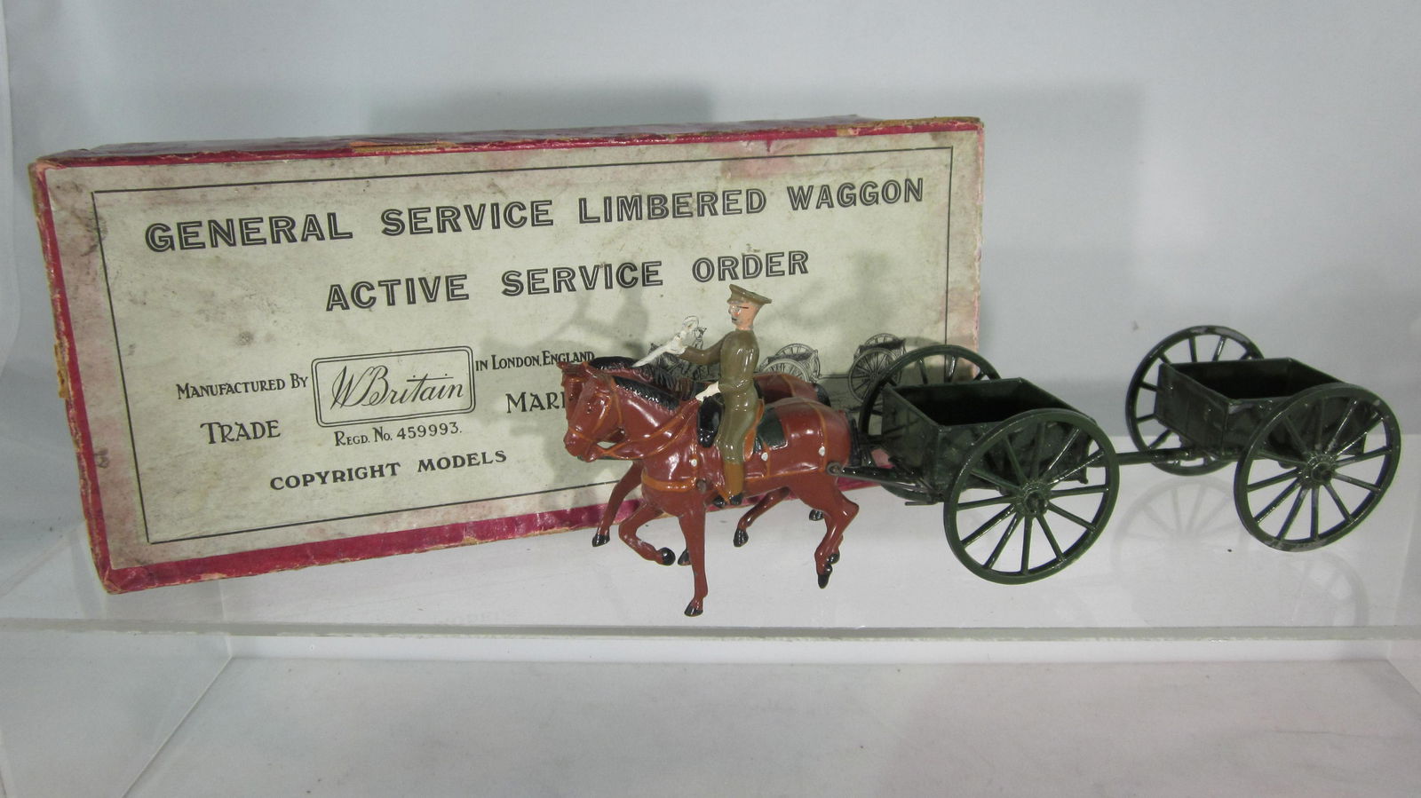 Britains #1331 Active Service Limbered Wagon. (1 of 1)