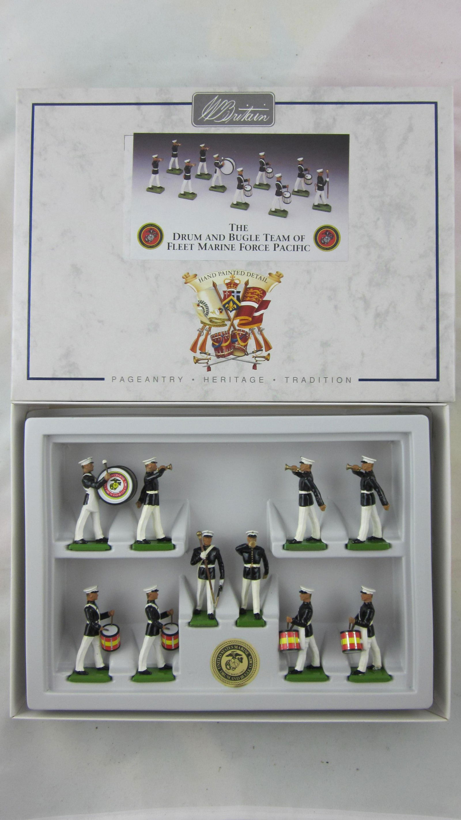 Britains Set #5799 Fleet Marine Drums & Bugles. (1 of 1)