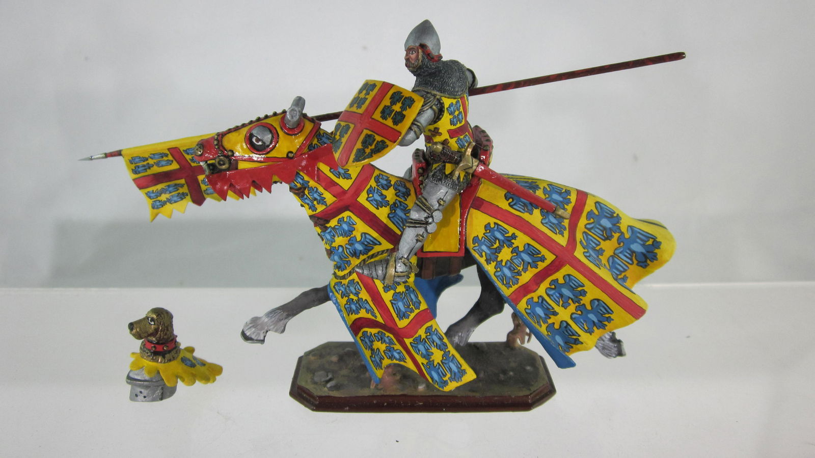 Pennant Miniatures Jousting Knight in Yellow. (1 of 1)