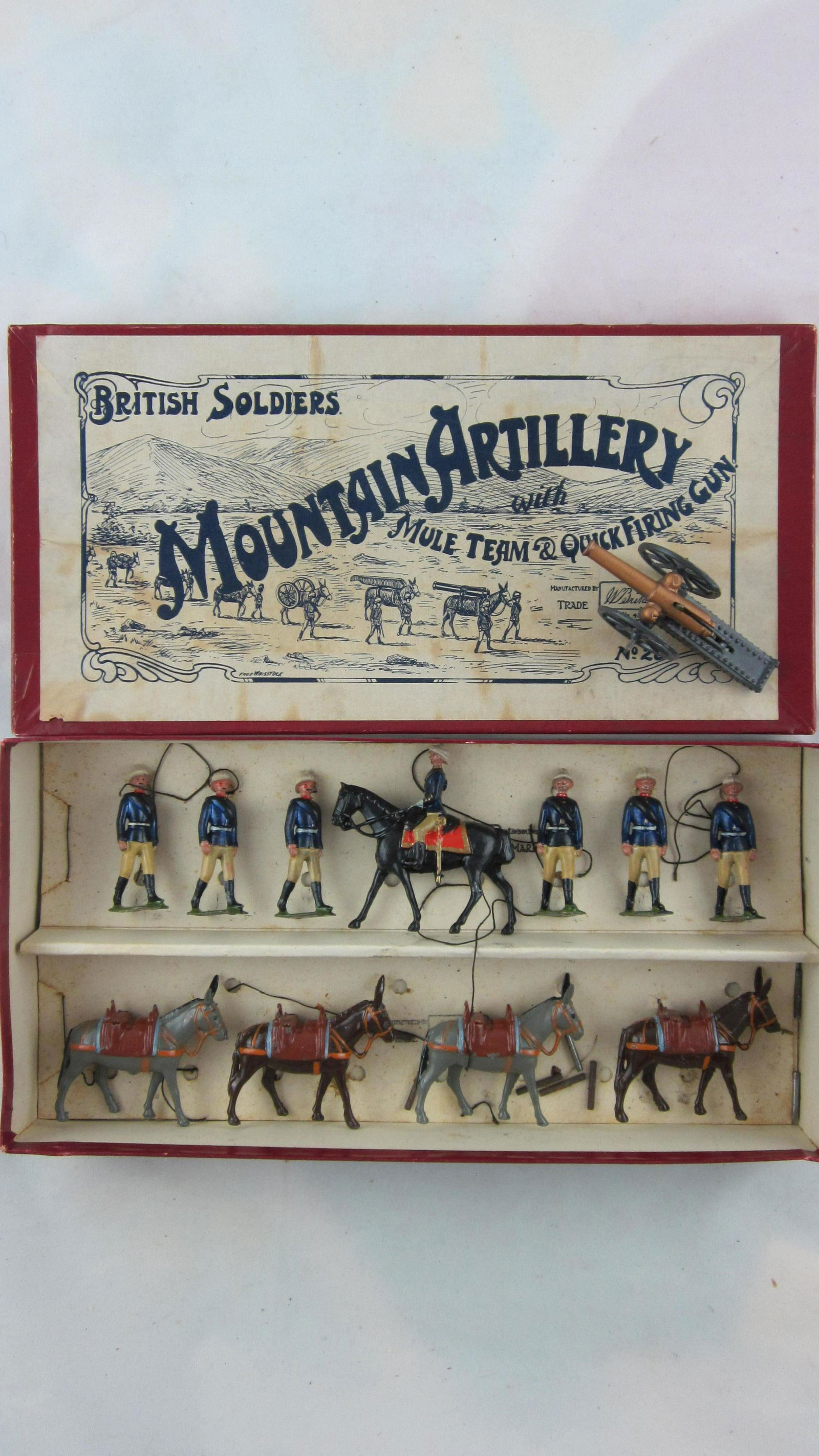 Britains Set #28 Mountain Battery circa 1935. (1 of 1)