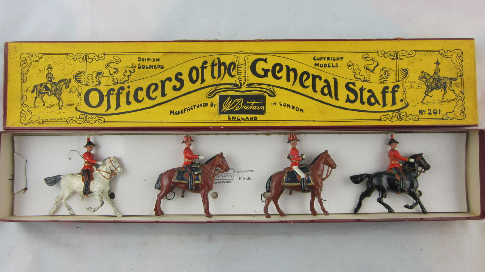 Britains Set #201 Officers OF General Staff. (1 of 1)
