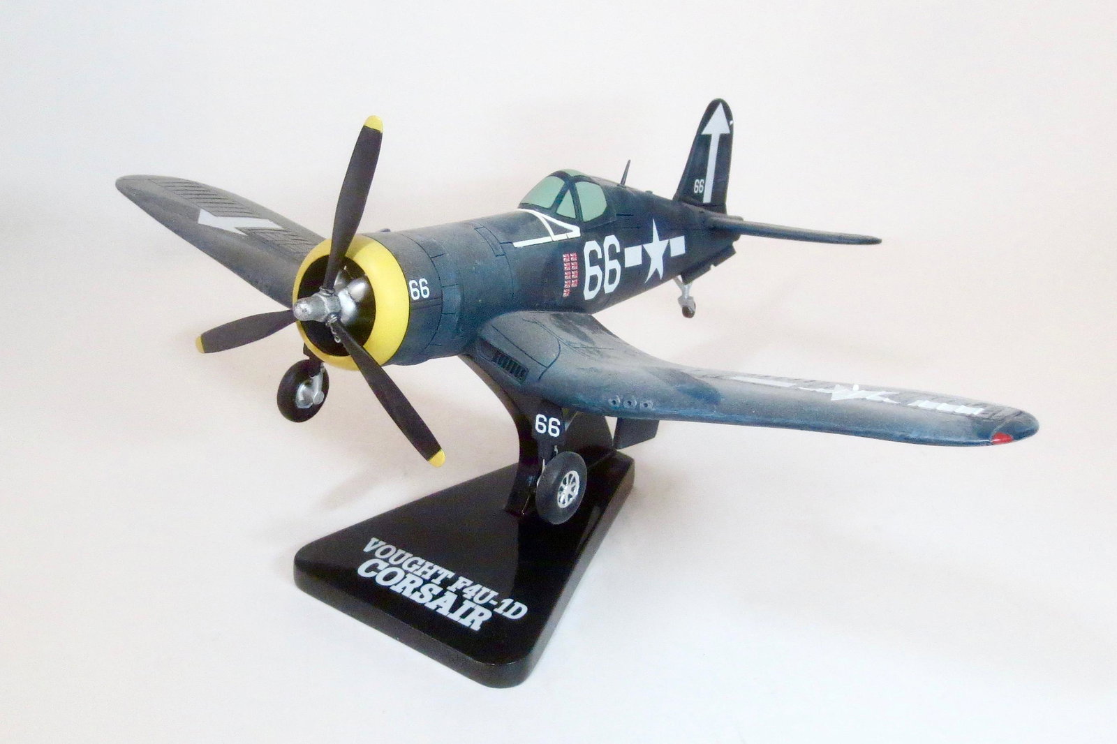 King & Country VERY RARE Polystone War Bird: Voucht F4U-1D Corsair. Limited edition production. K&C “WARBIRDS” are miniature 1:30 scale aircraft models of the highest caliber. Each is hand-carved (from the finest kiln-dried mahogany) and han