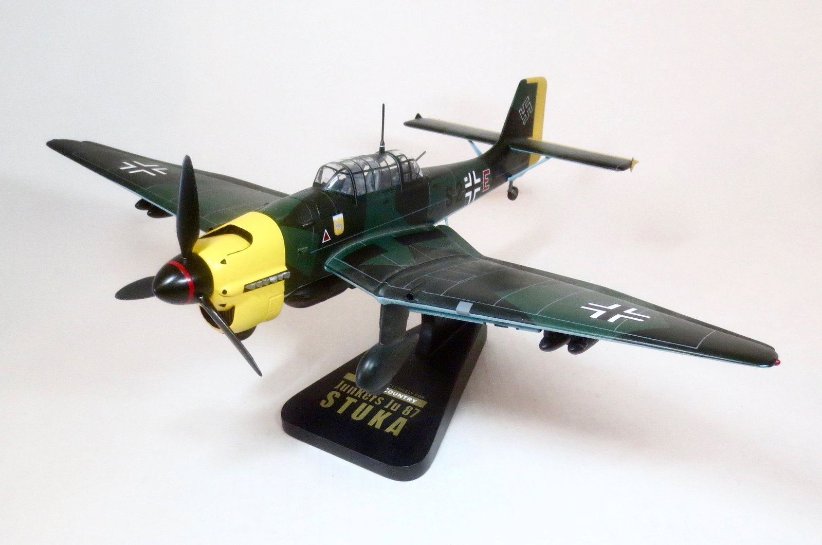 King & Country VERY RARE Mahogany War Bird: Junkers JU87 Stuka. Limited edition production. K&C “WARBIRDS” are miniature 1:30 scale aircraft models of the highest caliber. Each is hand-carved (from the finest kiln-dried mahogany) and hand-p