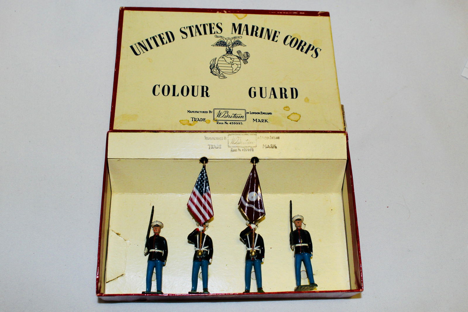 Britains set #2101 U.S. Marine Corps Color Guard (1 of 1)
