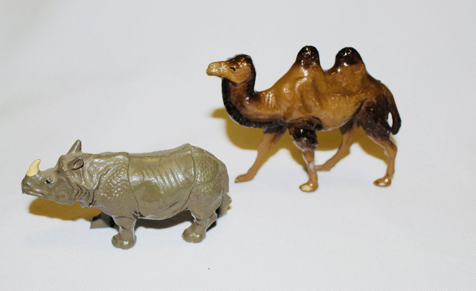 French hollowcast Rhinoceros & Bactrian Camel (1 of 1)