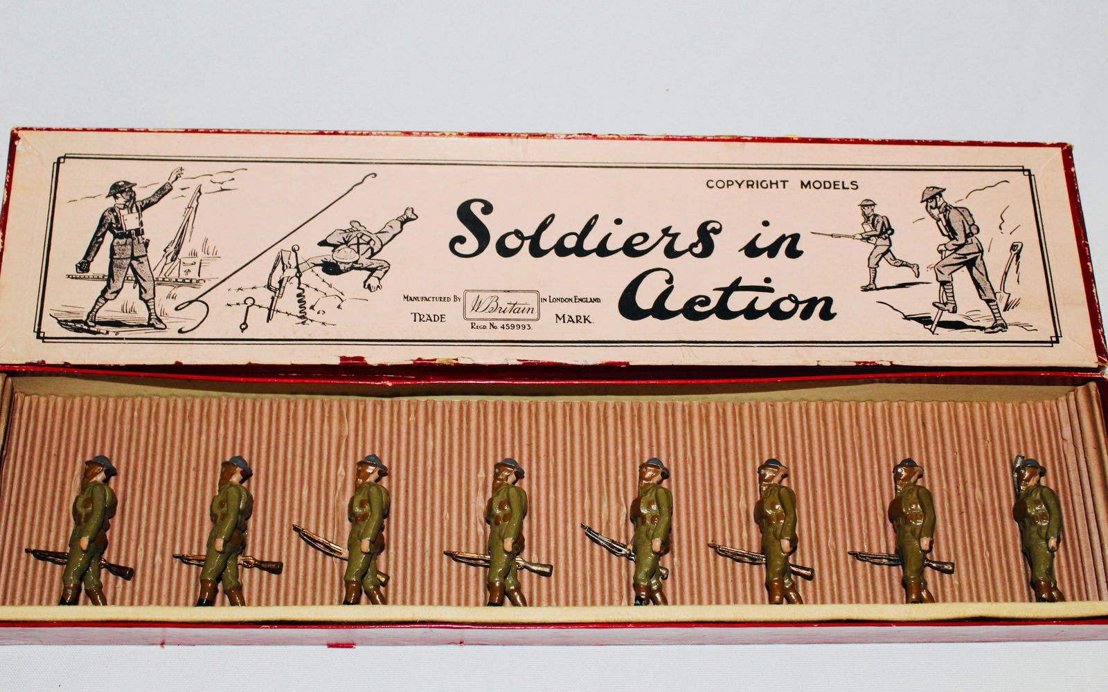 Britains #258 British Infantry, Steel Helmets (1 of 1)