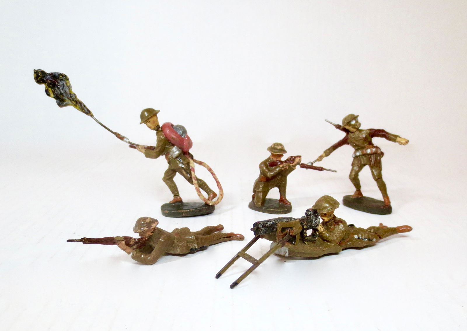 Elastolin WW1 Khaki Soldiers in Action (1 of 1)