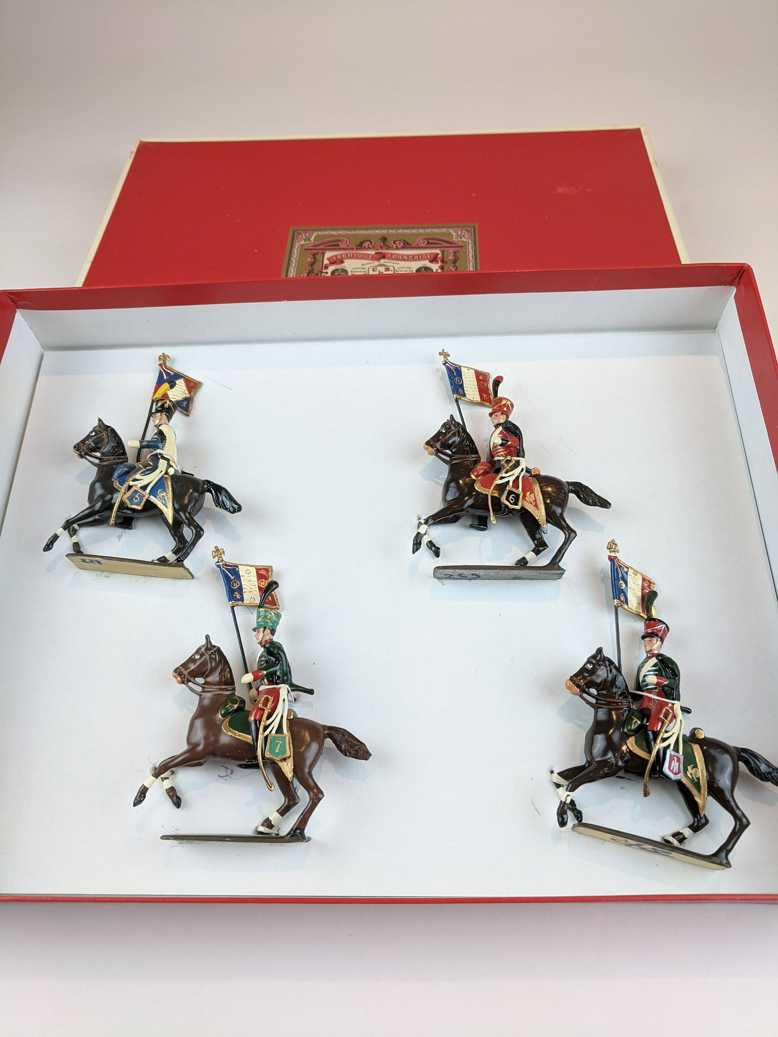 Mignot 228, 269, 262, 272 Cavalry: 4 Pieces Condition New In Box