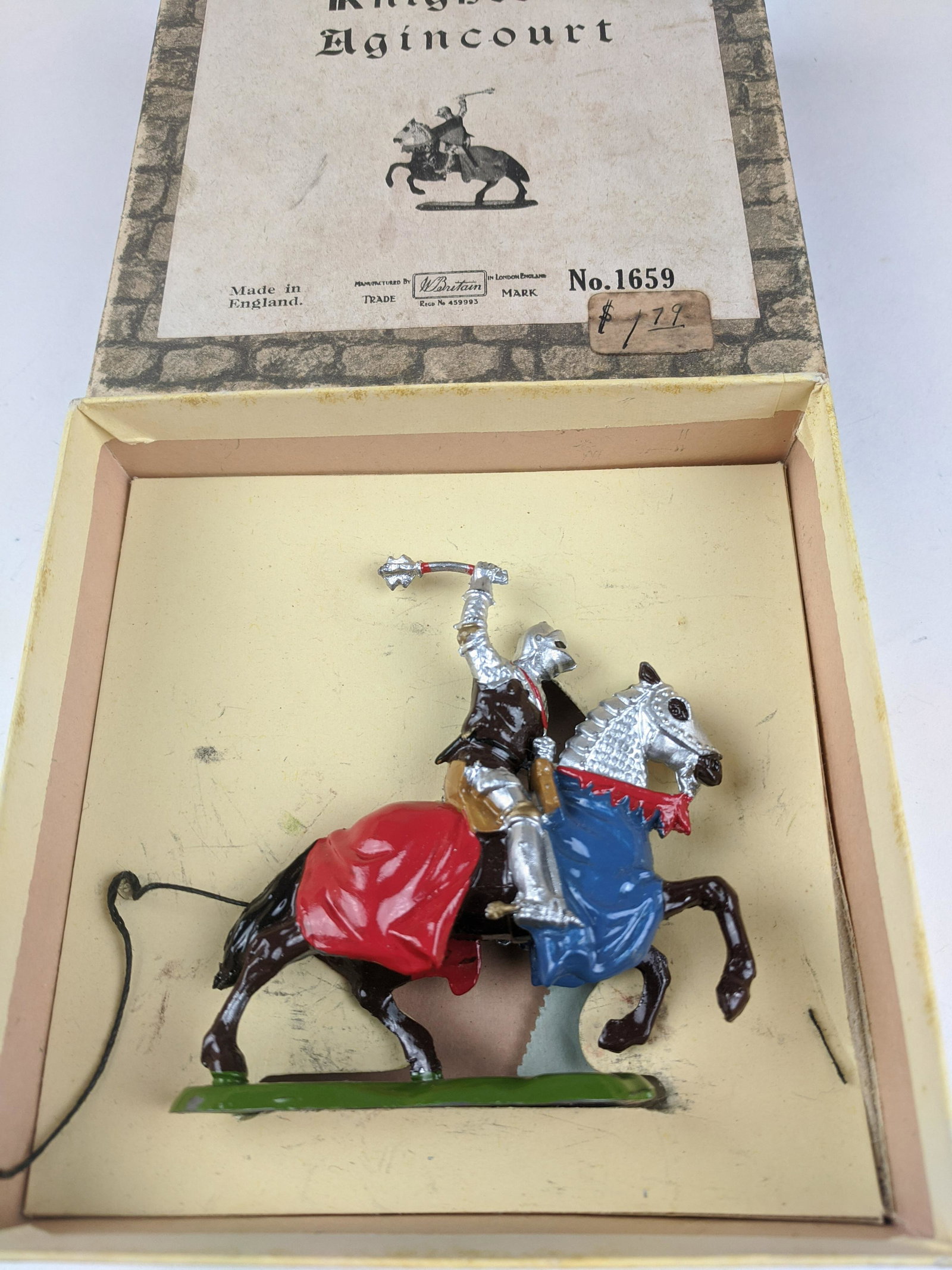 Britains #1659 Knight With Mace: 1 Piece Condition Very Good Box Good