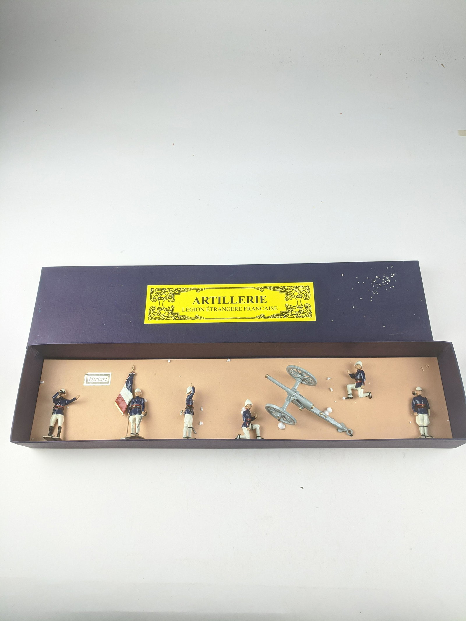 Hiriat French Legion Artillery: 7 Pieces Still Tied In Box Condition Excellent Box Very Good