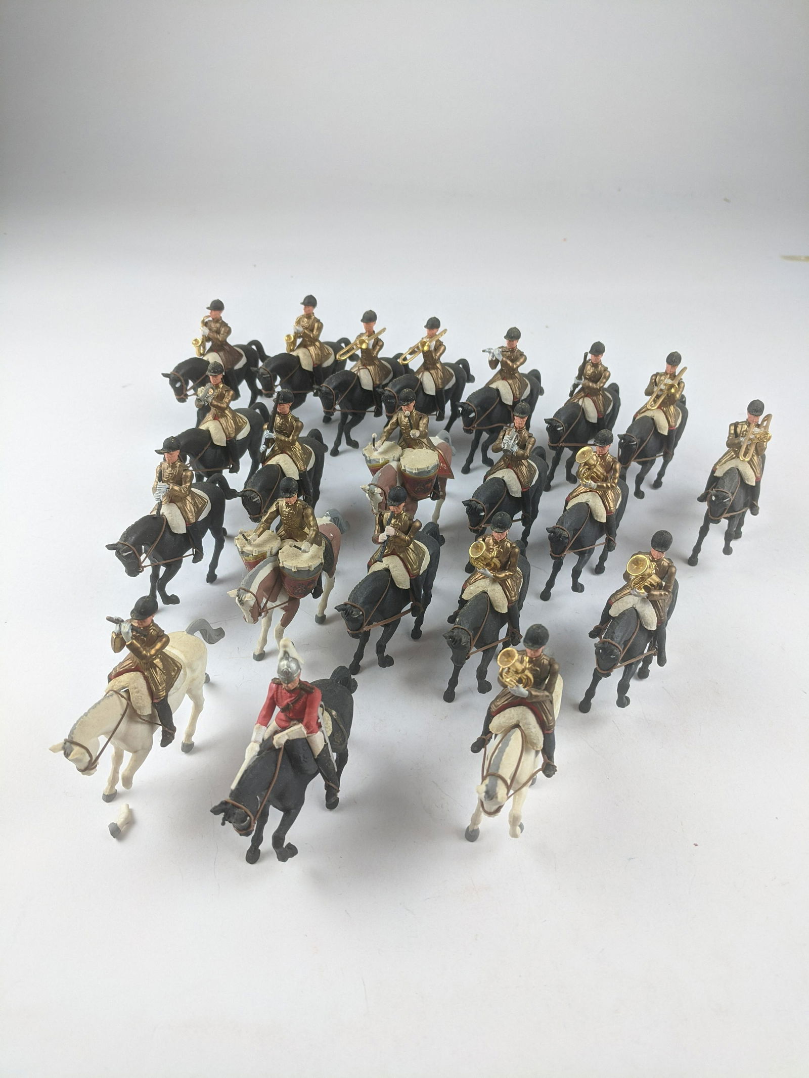 Britains Plastic Mounted Life Guards Bands (1 of 1)