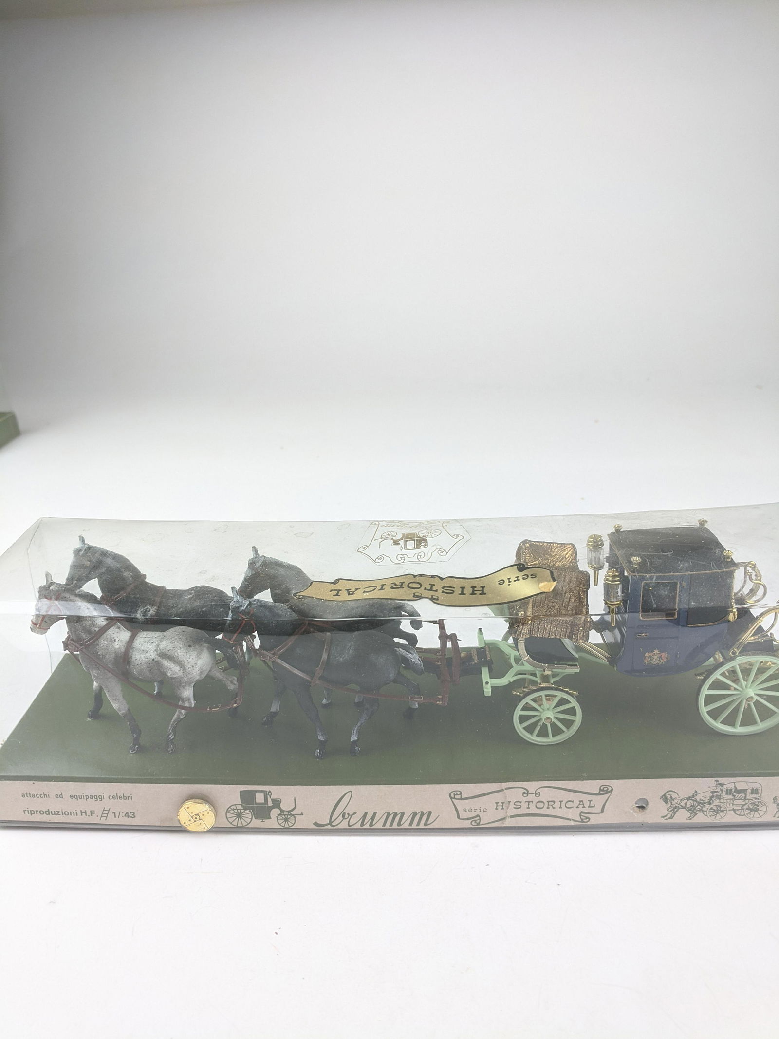 Brumm 1:43 Scale Plastic 4 Horse Coach (1 of 1)