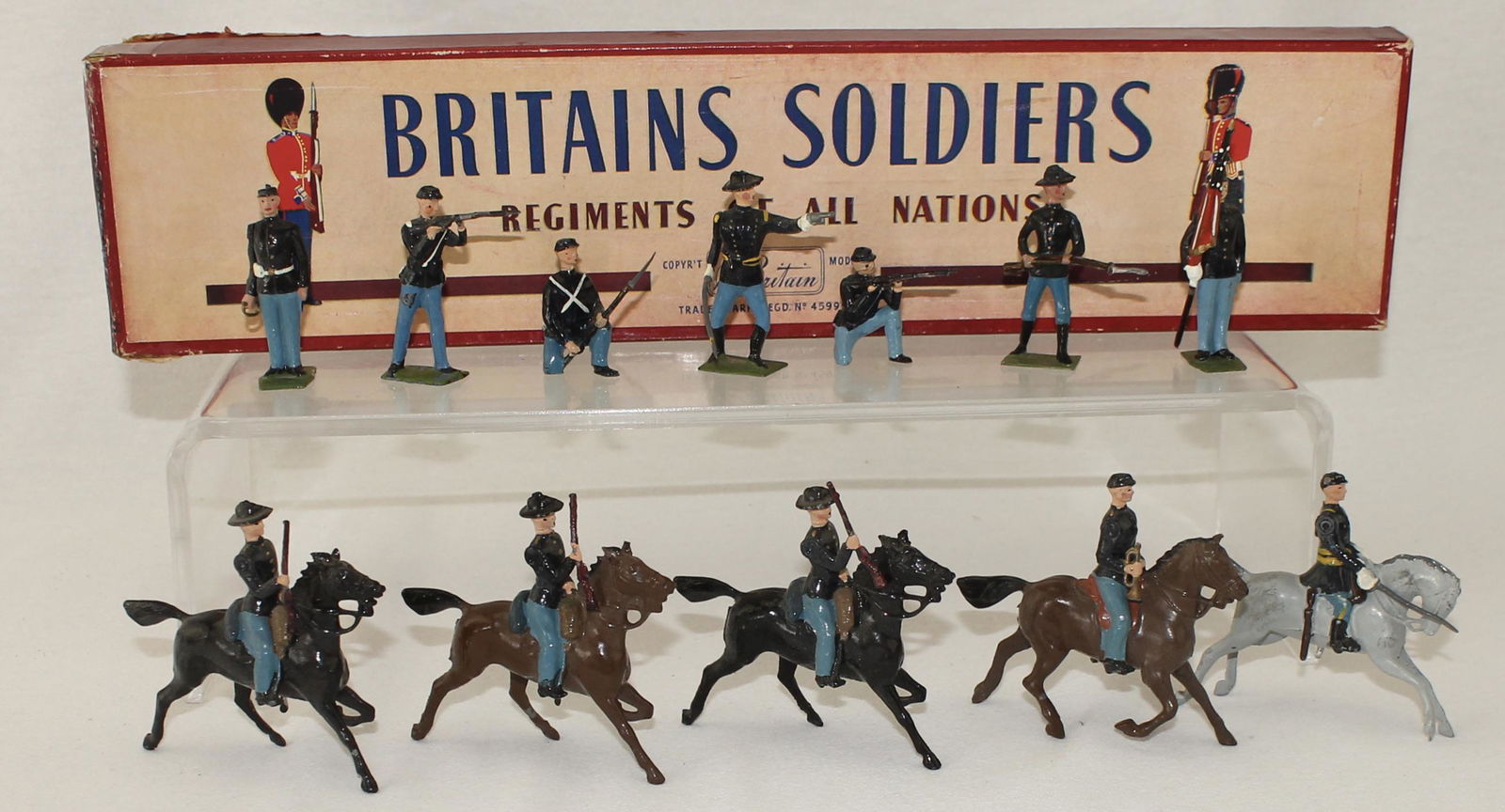 Britains Lot ACW Union Cavalry and Infantry (1 of 2)