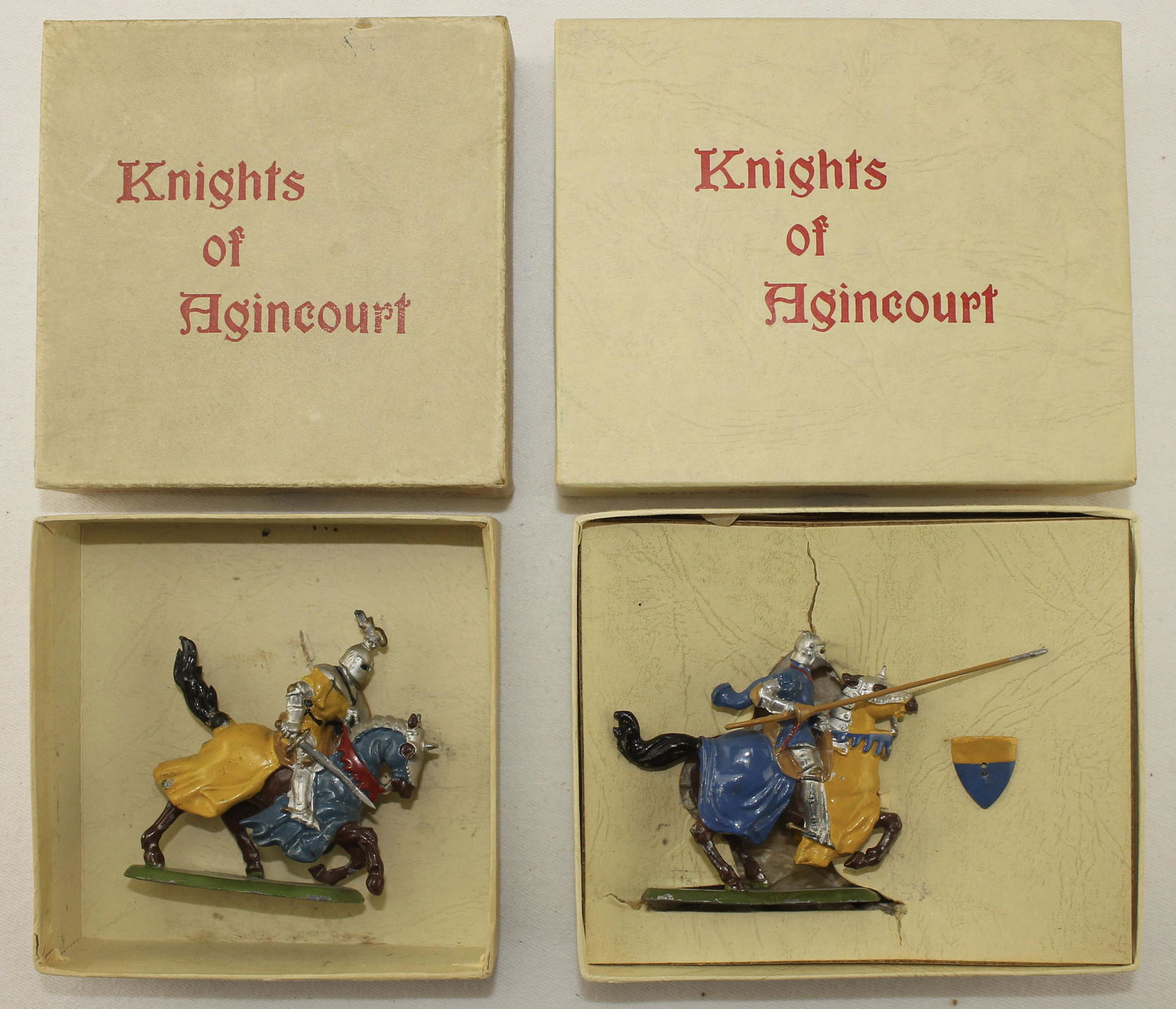 Britains Lot Mounted Agincourt Knights (1 of 2)
