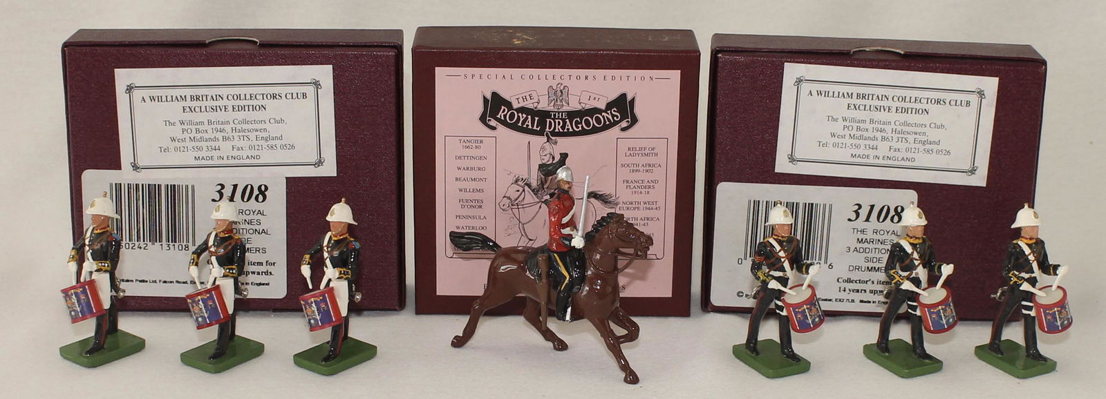 Britains Lot Royal Marine Drummers and Dragoons (1 of 1)