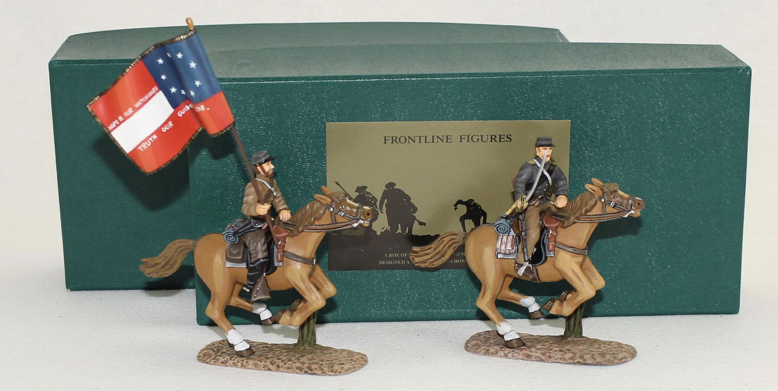 Frontline Lot Confederate Flagbearer and Trooper (1 of 1)