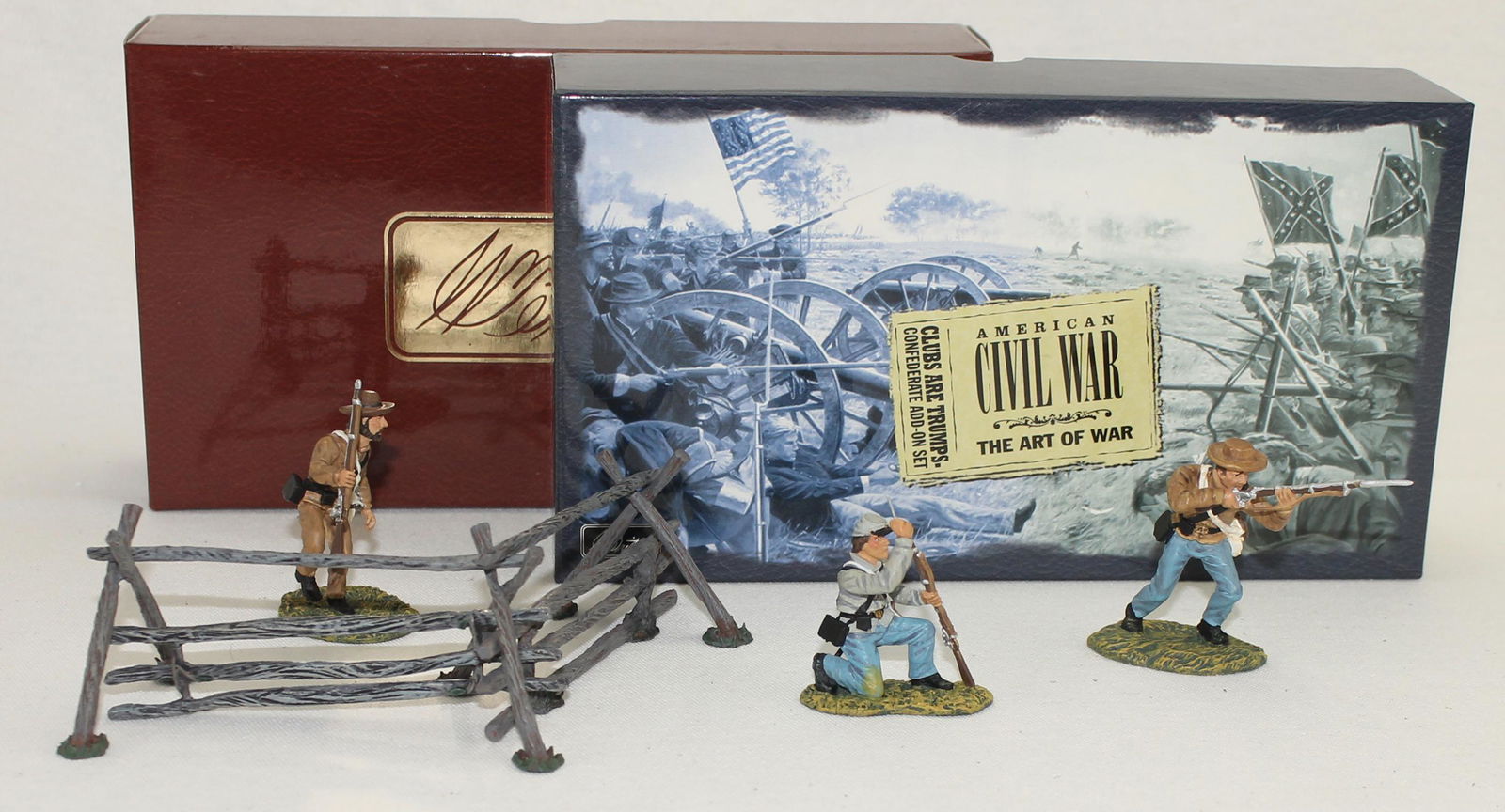 Britains Lot Confederate Infantry and Rail Fence (1 of 1)