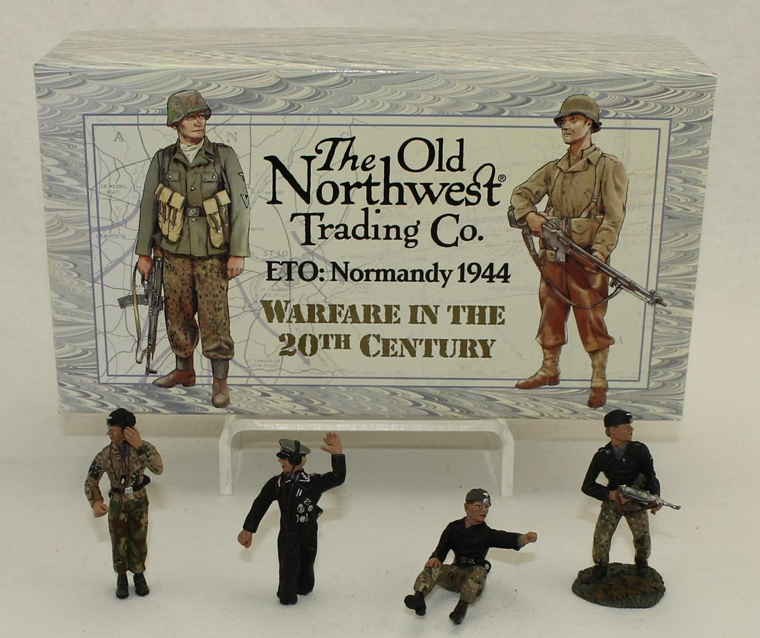 Old Northwest Trading Co. Set German Crewmen: World War II. Normandy. German Crewman. "Panzers Forward." Set #ETO-02. 4 Pieces. Condition Near Mint. Box Excellent.