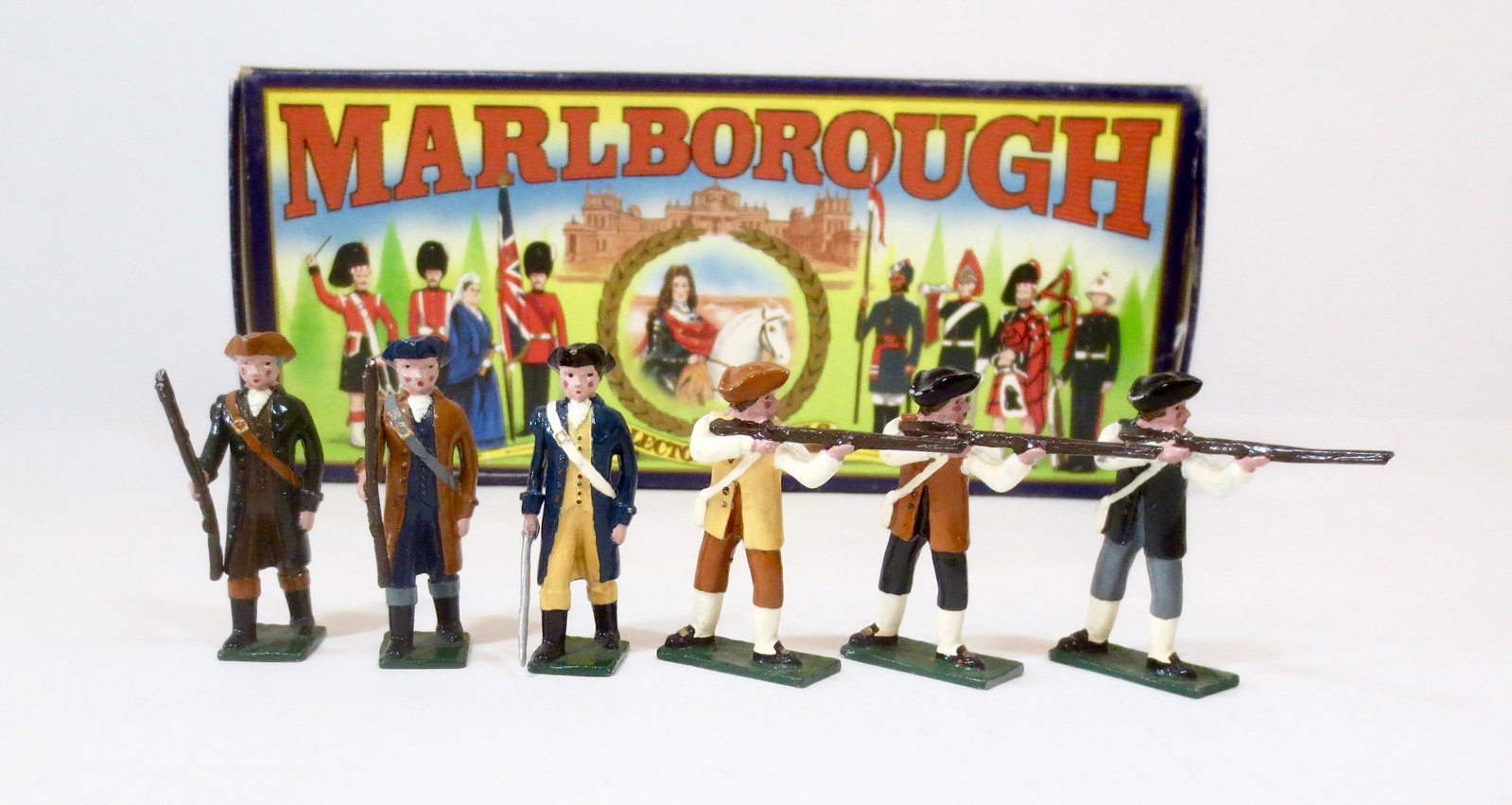 Marlborough #A1 Minute Men Lexington 1775: 6 pieces. Excellent condition. Box good.