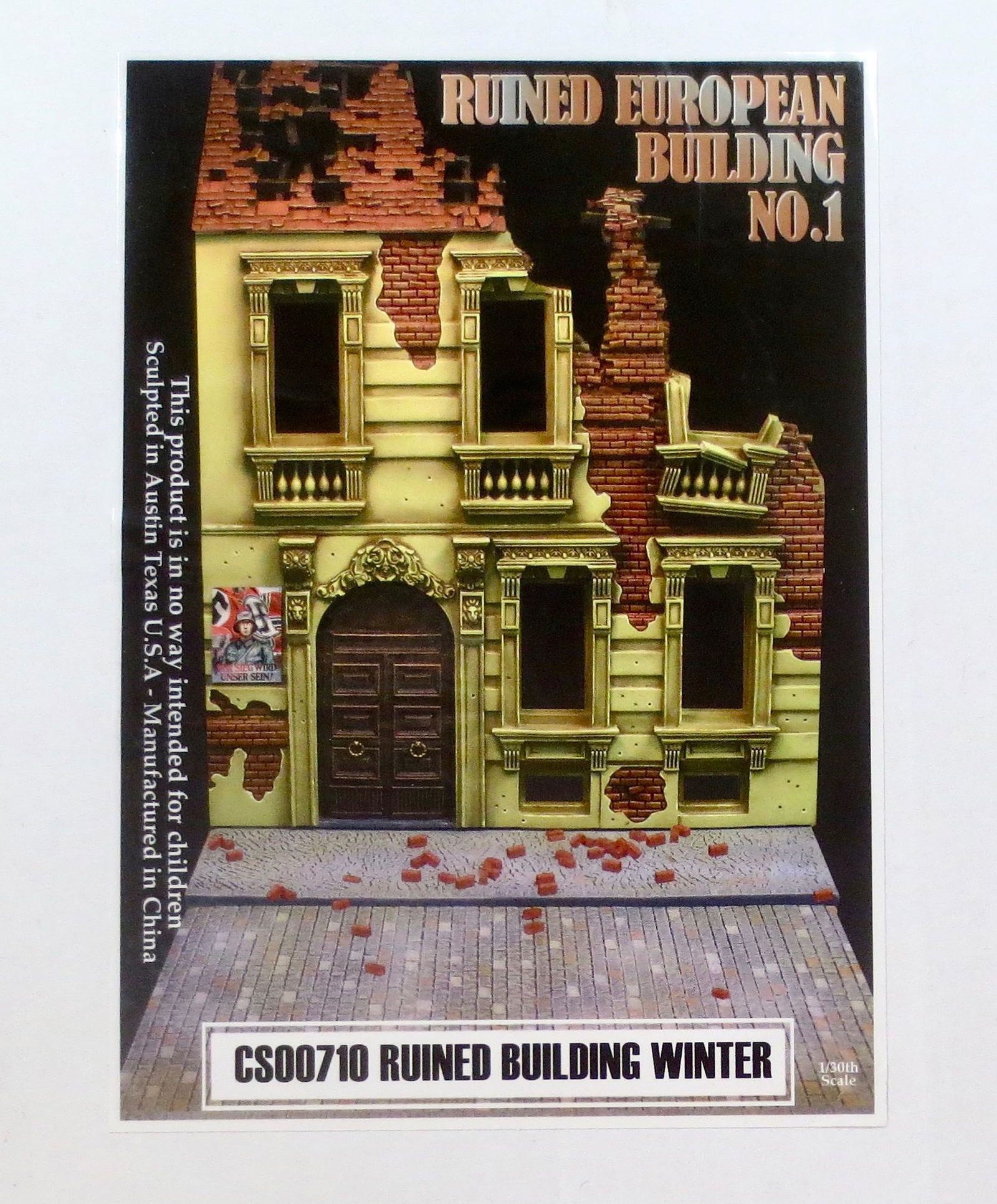 Collectors Showcase #CS00710 Ruined Building: Winter version. MINT IN BOX-NEVER OPENED. Box excellent.