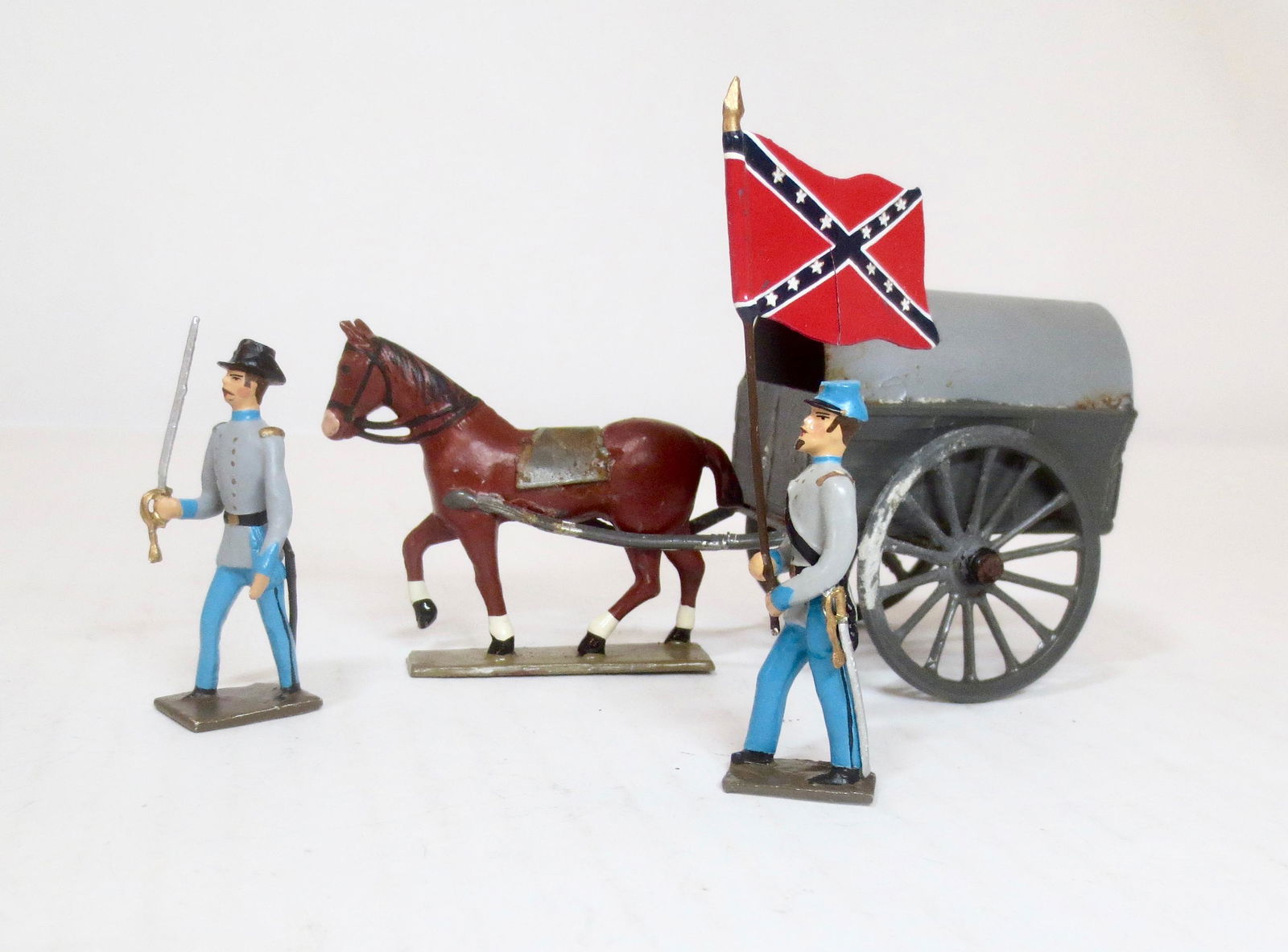 Mignot Civil War Confederates & Supply Wagon (1 of 1)