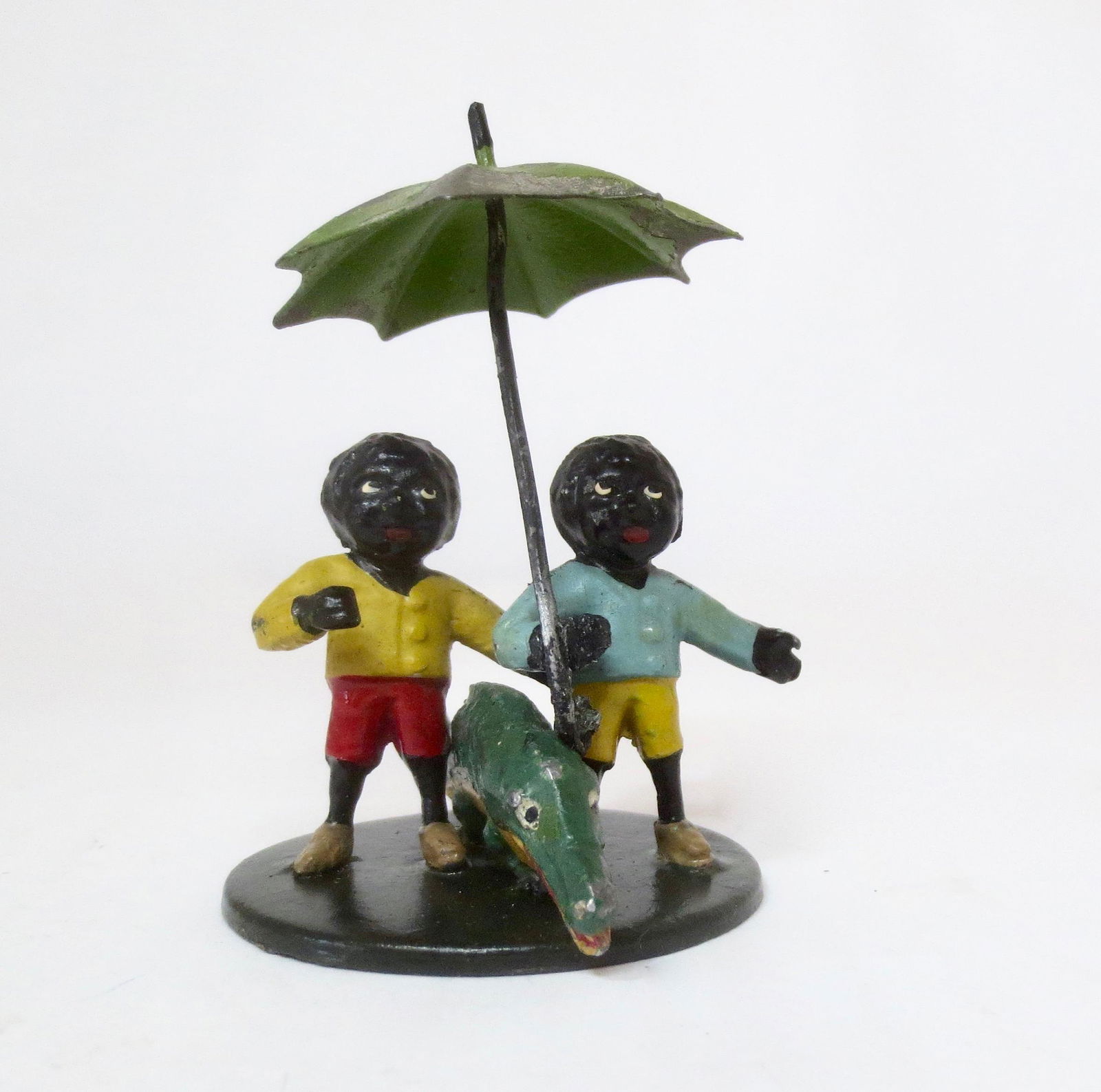 Heyde Nippes Rare Black Children Walking the Gator (1 of 1)