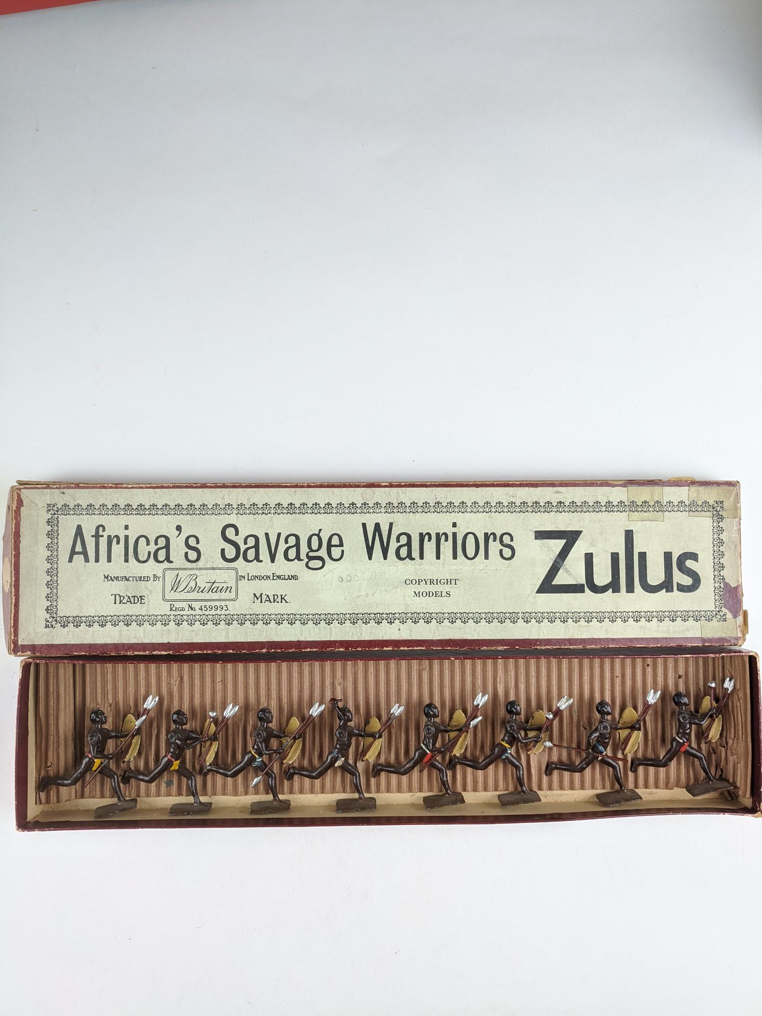 Britains #147 Zulus Pre War (1 of 1)