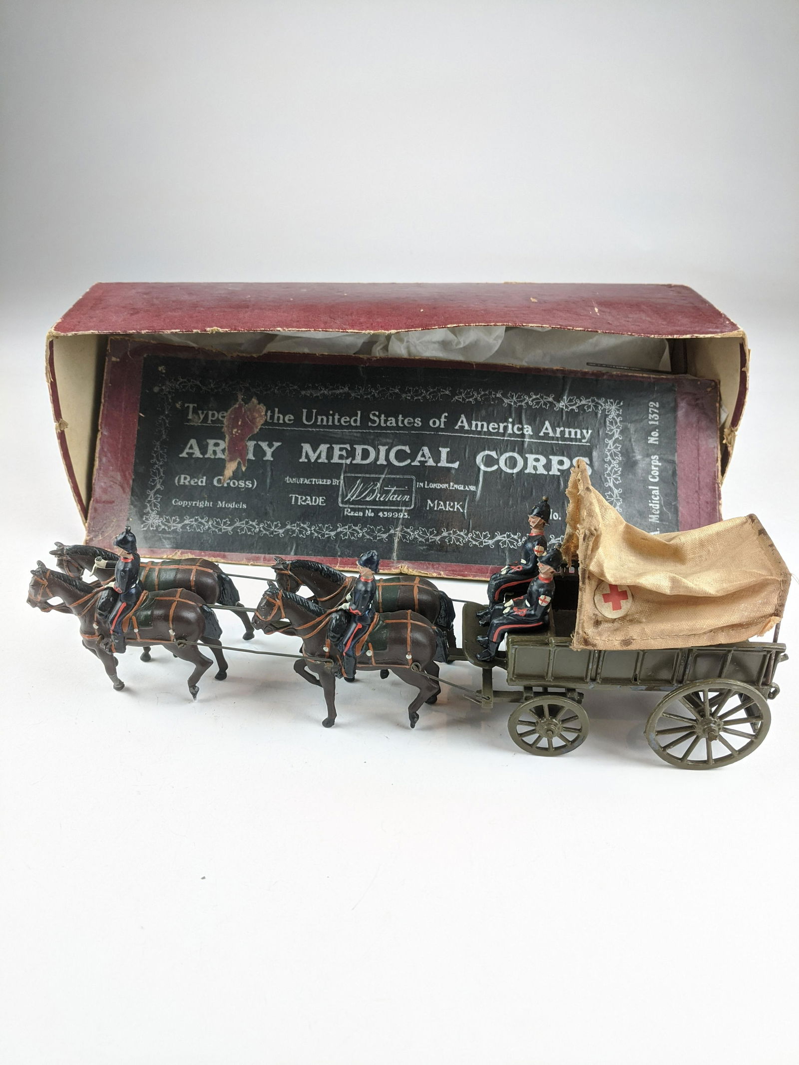 Britains #145 Royal Army Medical Wagon Pre War (1 of 1)