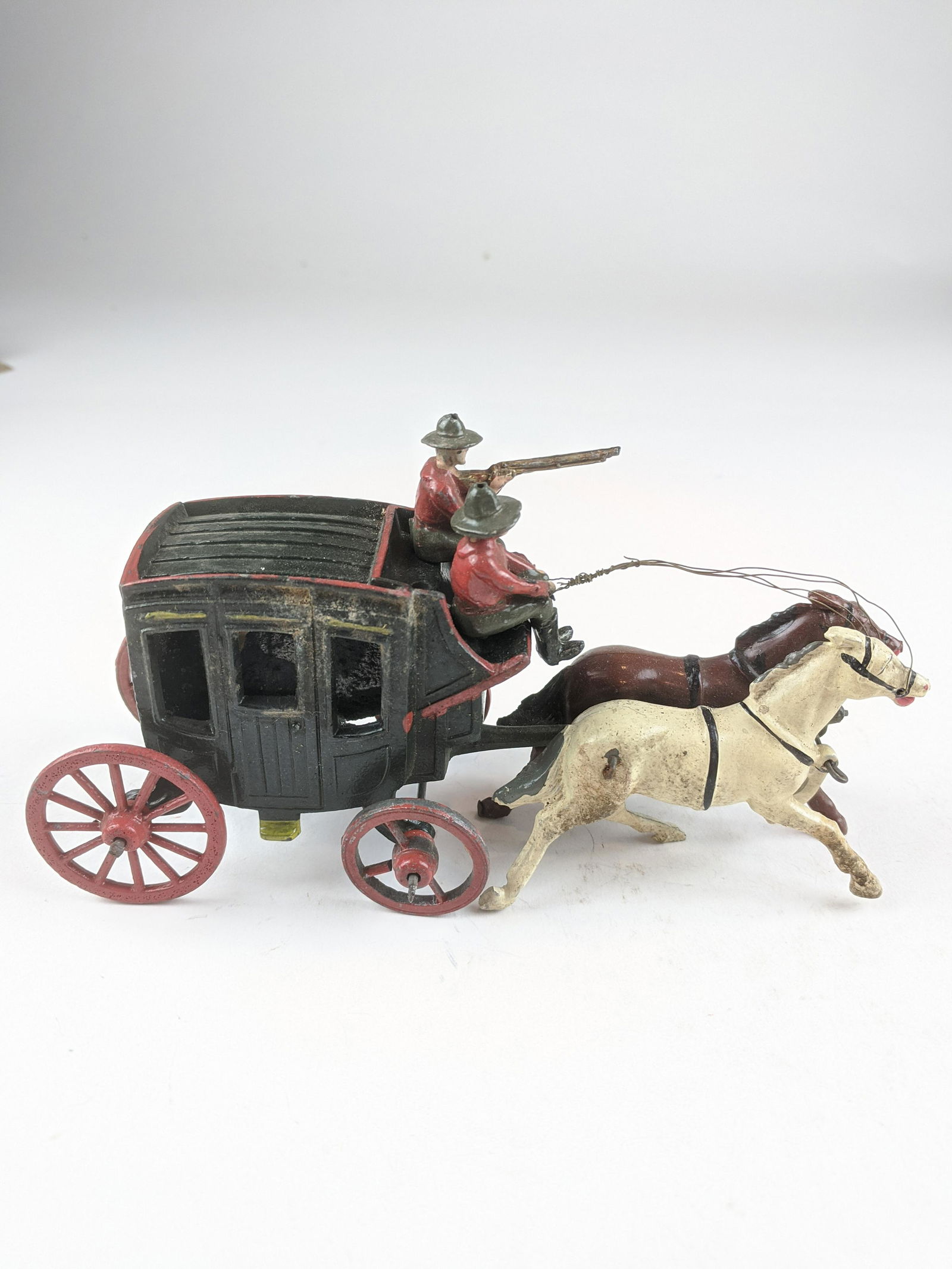 J. Hill Stagecoach In Blue: 5 Pieces Condition Very Good No Box