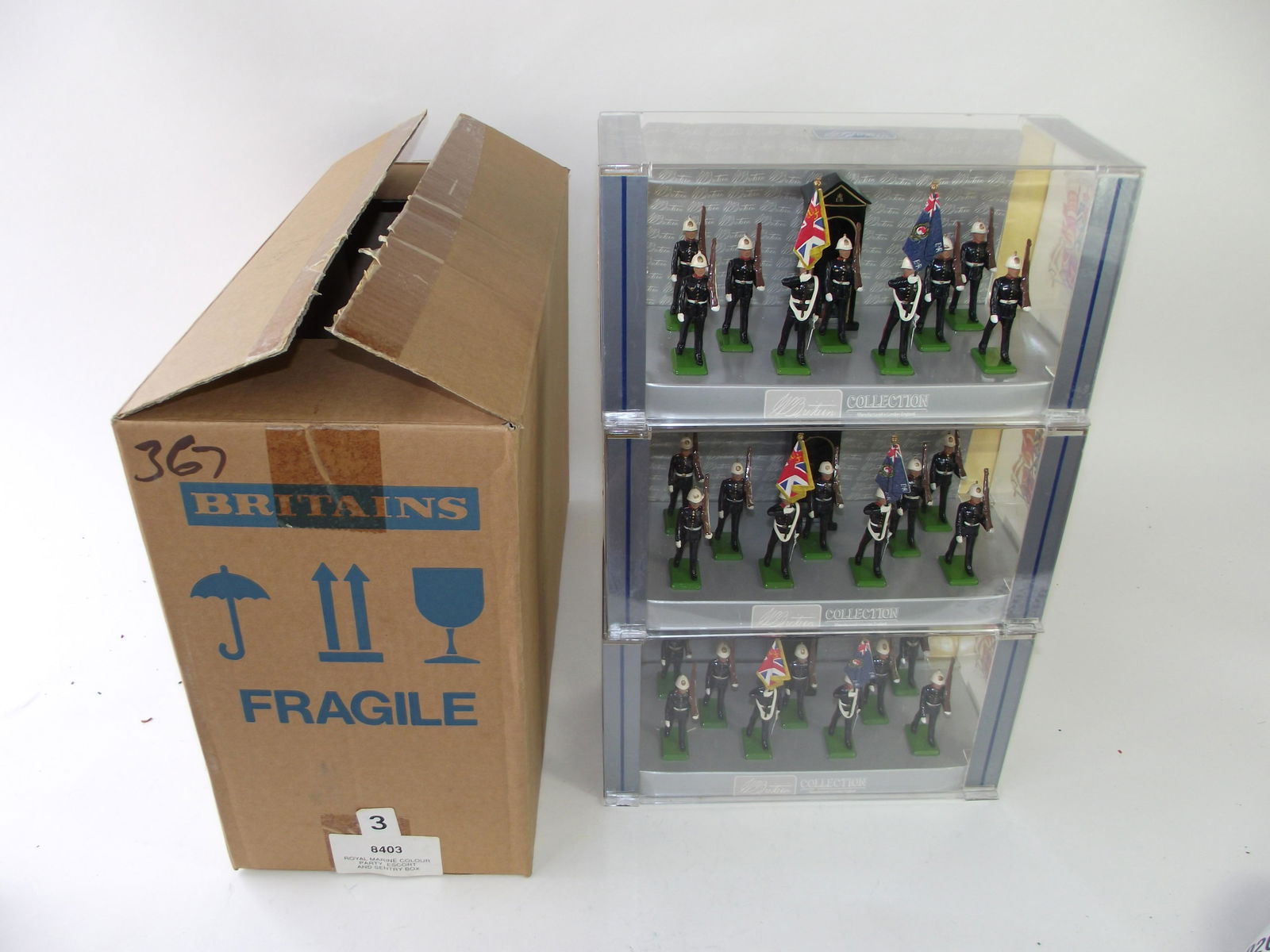 Britains 8403 Royal Marine Color Party (1 of 1)