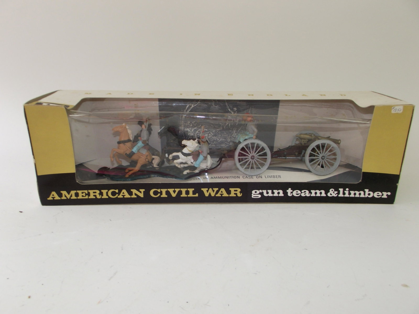 Britains #7434 Confederate Gun Team: Complete set with box, mint.
