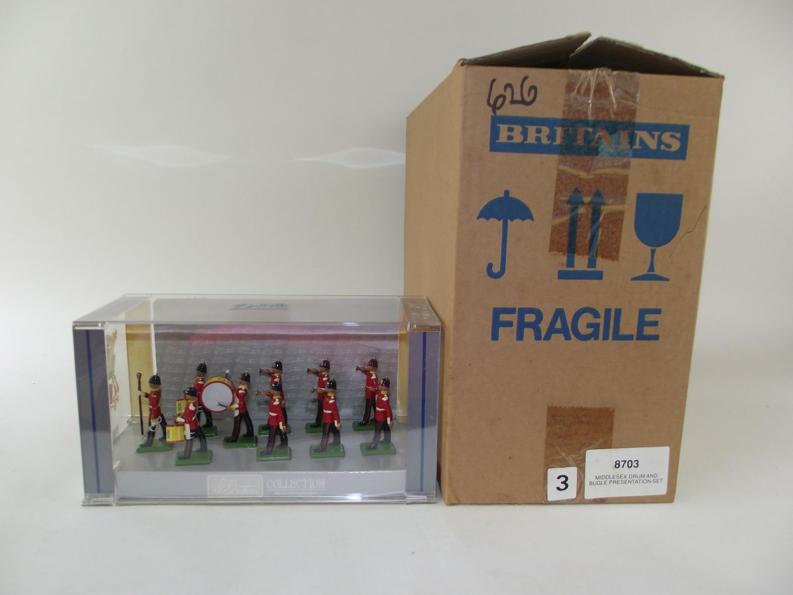 Britains 8703 Middlesex Drum & Bugle Present. (1 of 1)