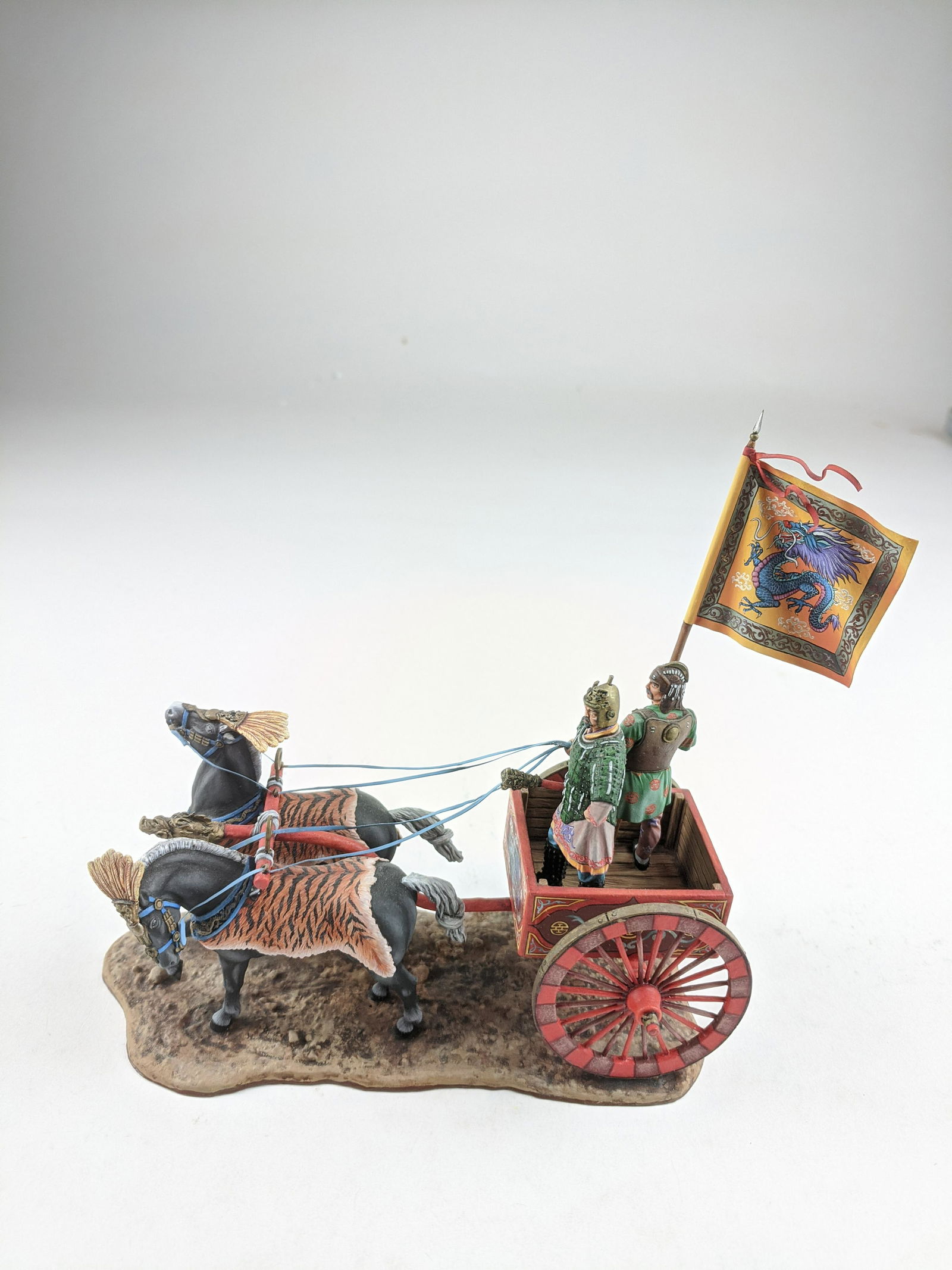 Aero-Art #CHK 2 Chinese Horse Chariot With Flag (1 of 1)