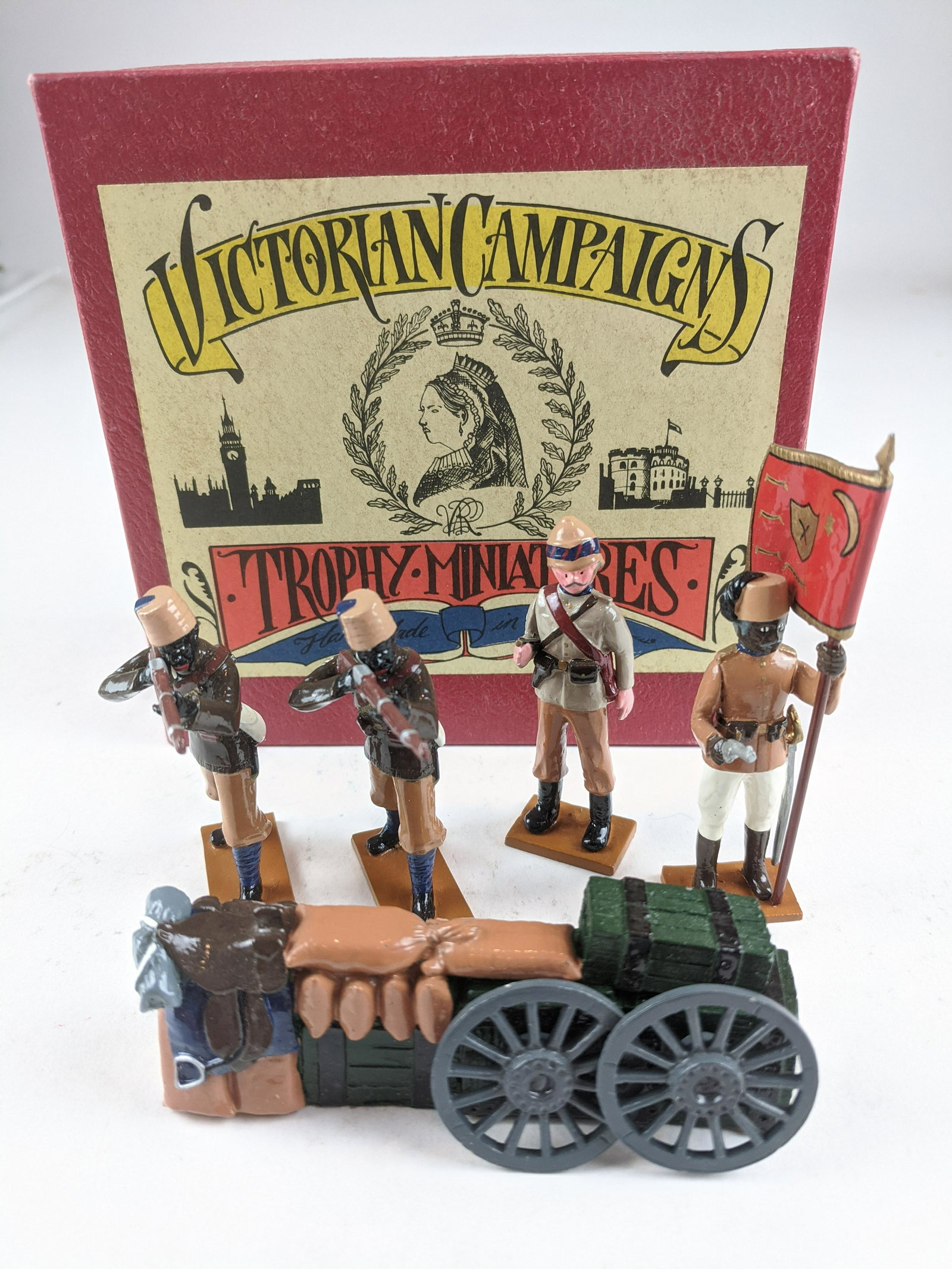 Trophy Firing Behind Wall: 5 Pieces Condition Excellent Box Good