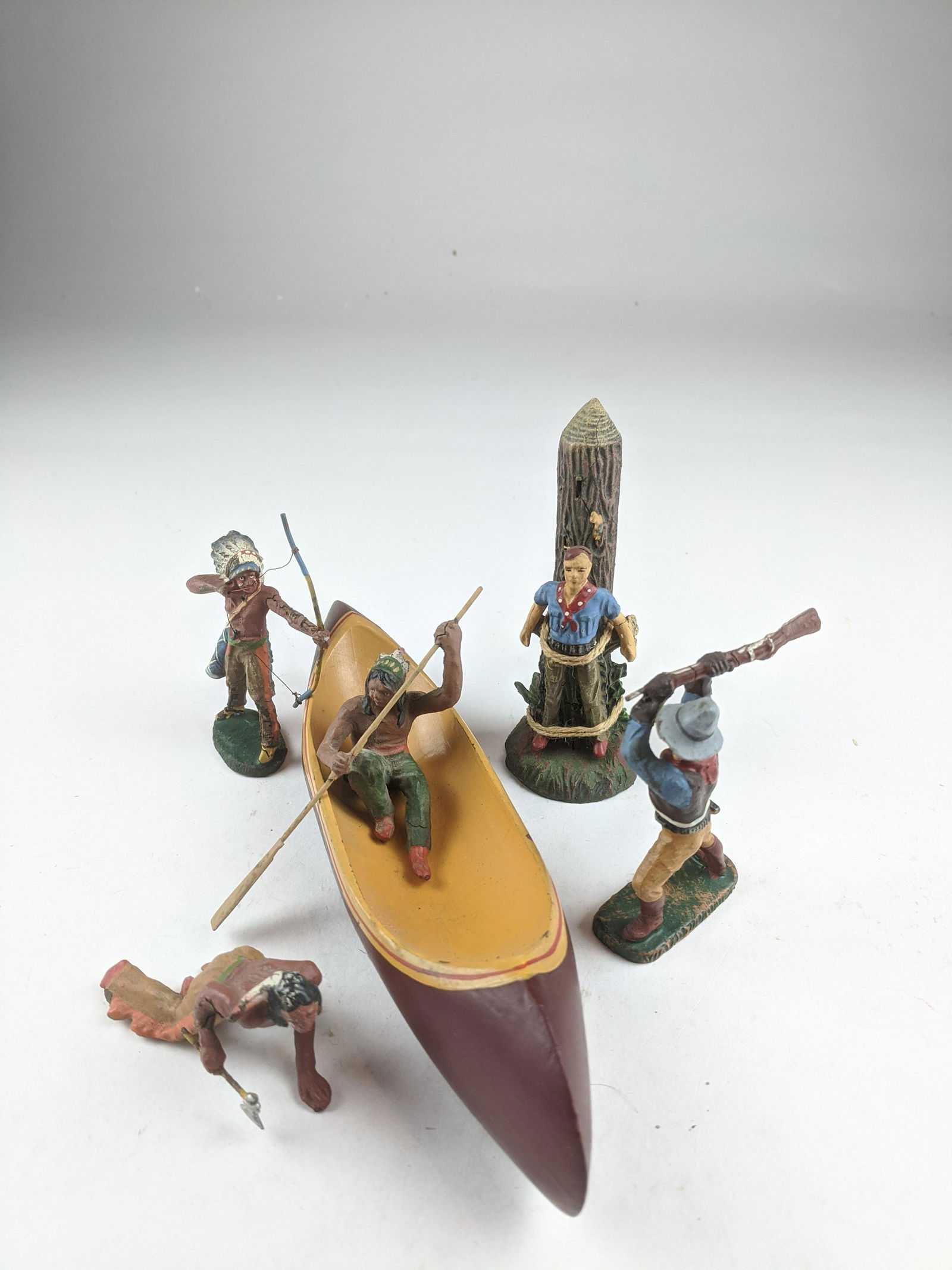 Elastolin Cowboys And Indians 6.5-7cm (1 of 1)