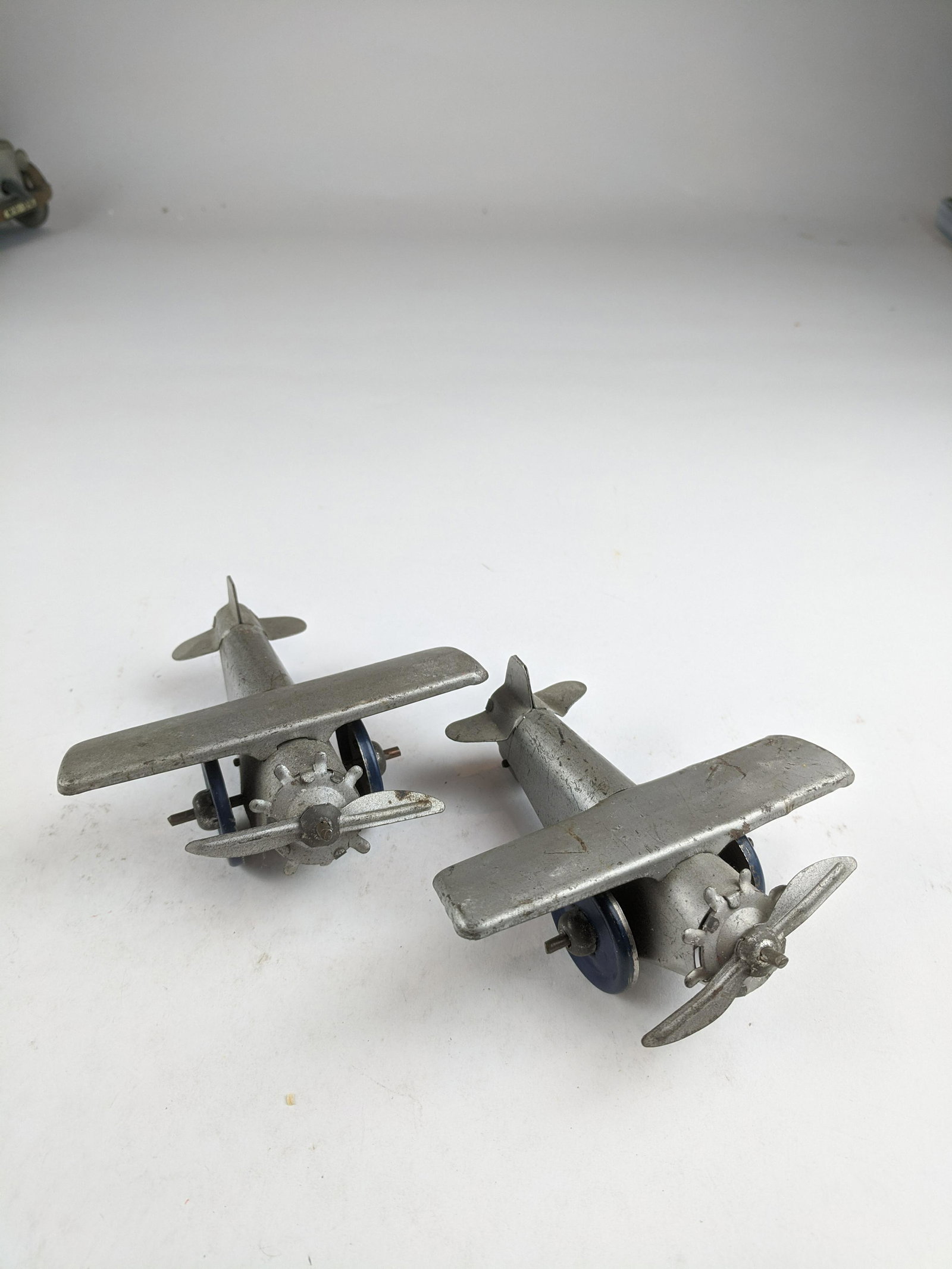 Japan Tin Prop Planes: 2 Pieces Condition Good No Box