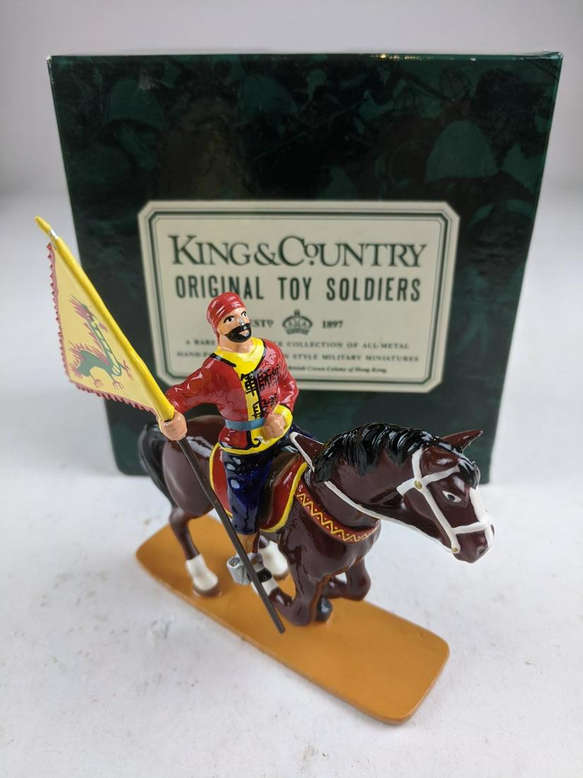 King & Country Mounted With Chinese Dragon Flag (1 of 1)