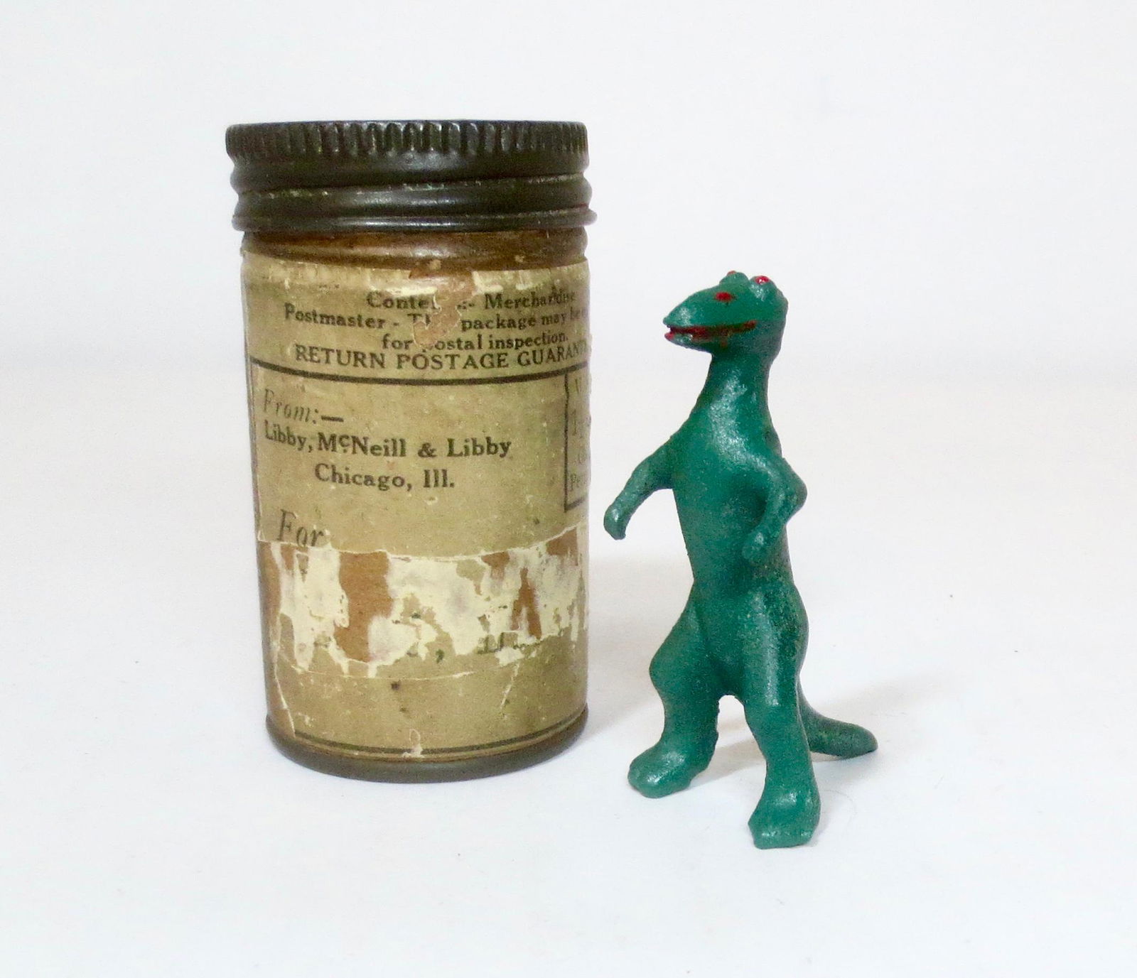 Lincoln Logs RARE "REX" Figure: Hardest to find of all the "OG" figures. Near mint condition, with original mailing cannister.